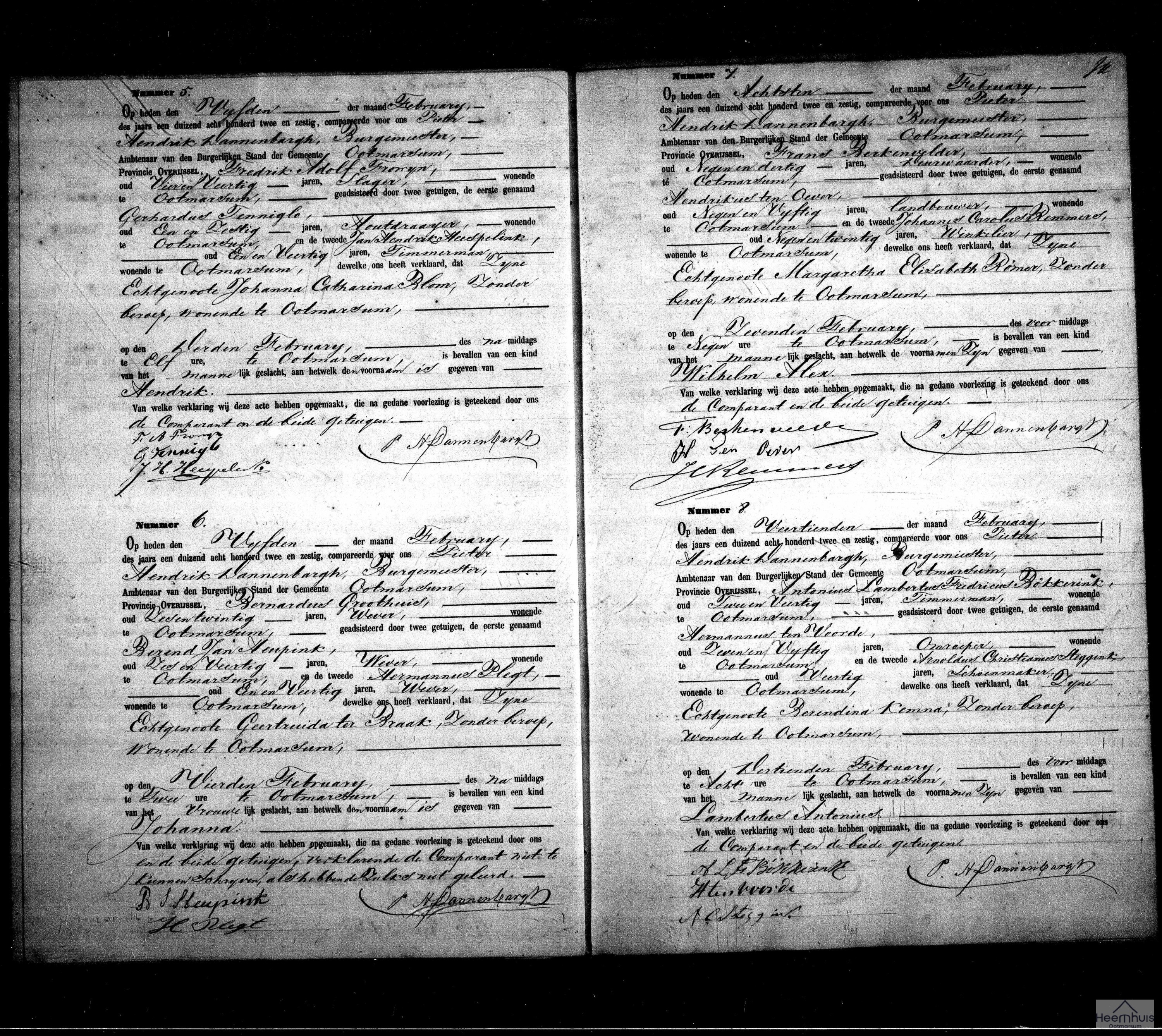 Geboorteakte van Lambertus Antonius Bökkerink