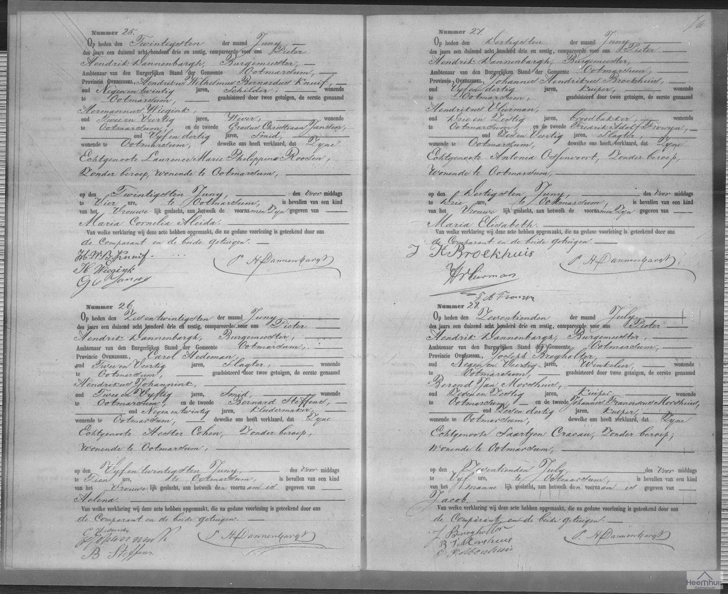 Geboorteakte van Maria Cornelia Aleida Knuif