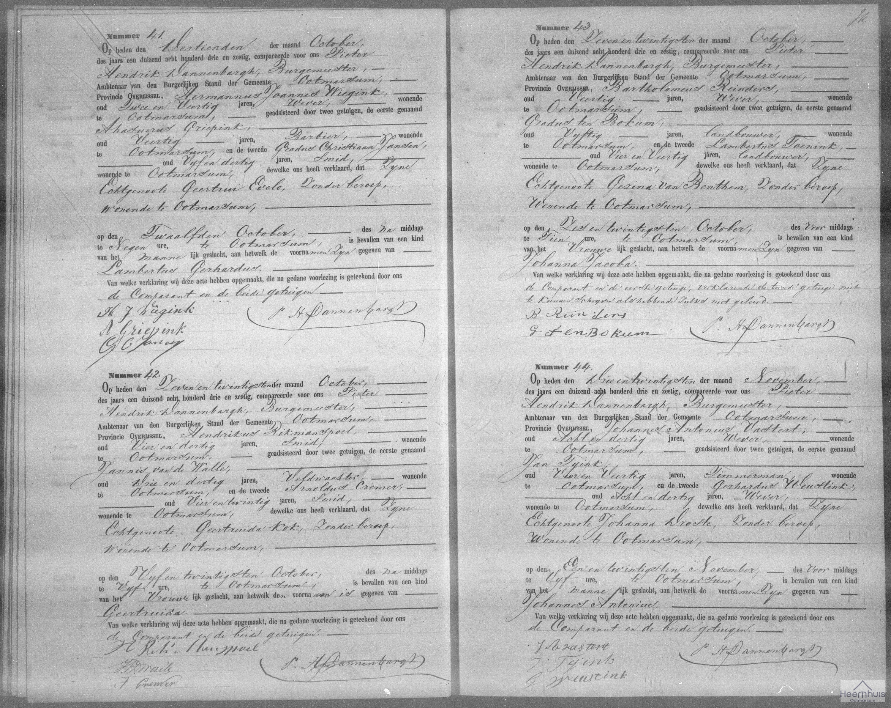 Geboorteakte van Lambertus Gerardus Wiegink Geboorteakte van Lambertus Gerardus Wiegink