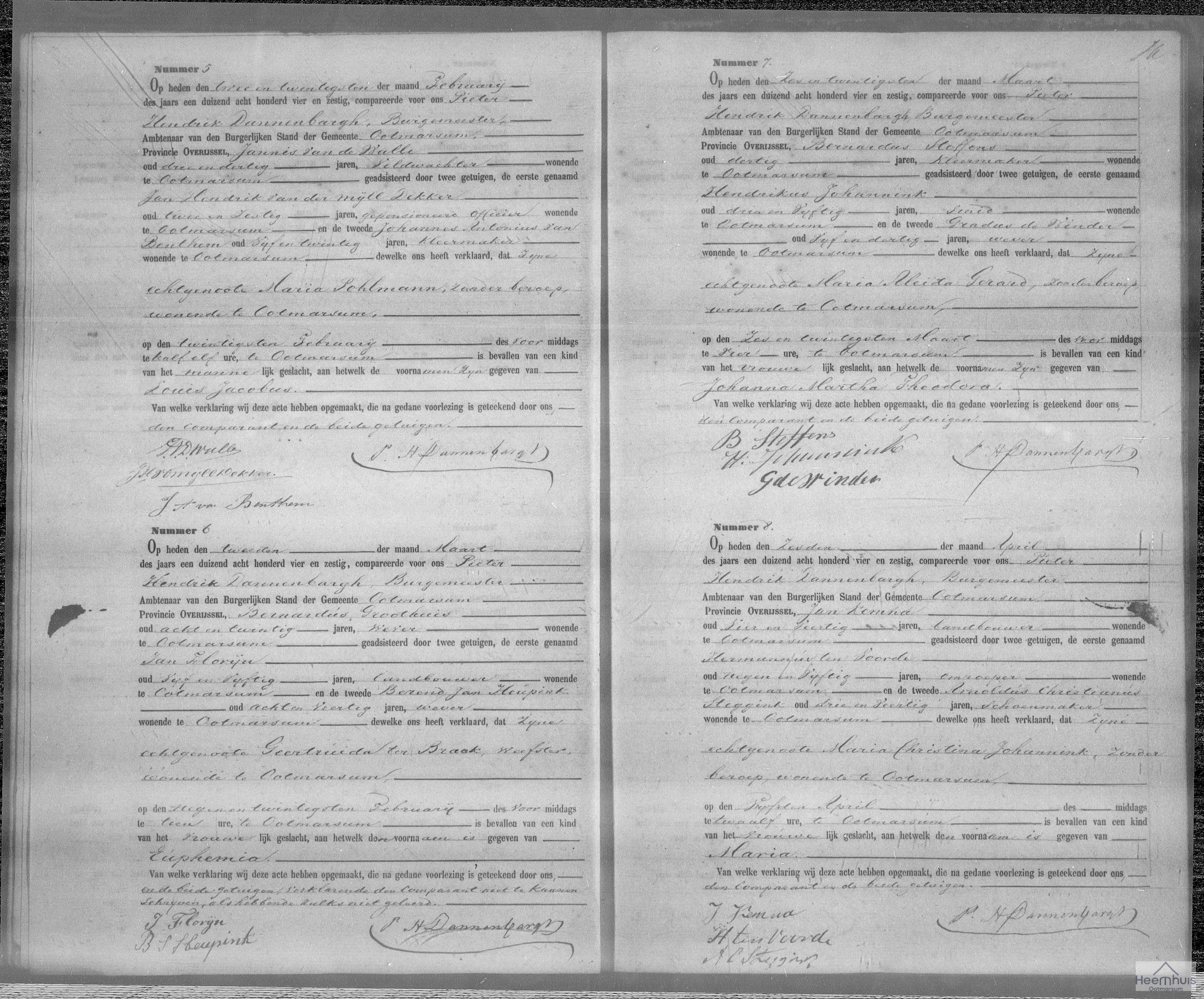 Geboorteakte van Johanna Martha Theodora Steffens Geboorteakte van Johanna Martha Theodora Steffens