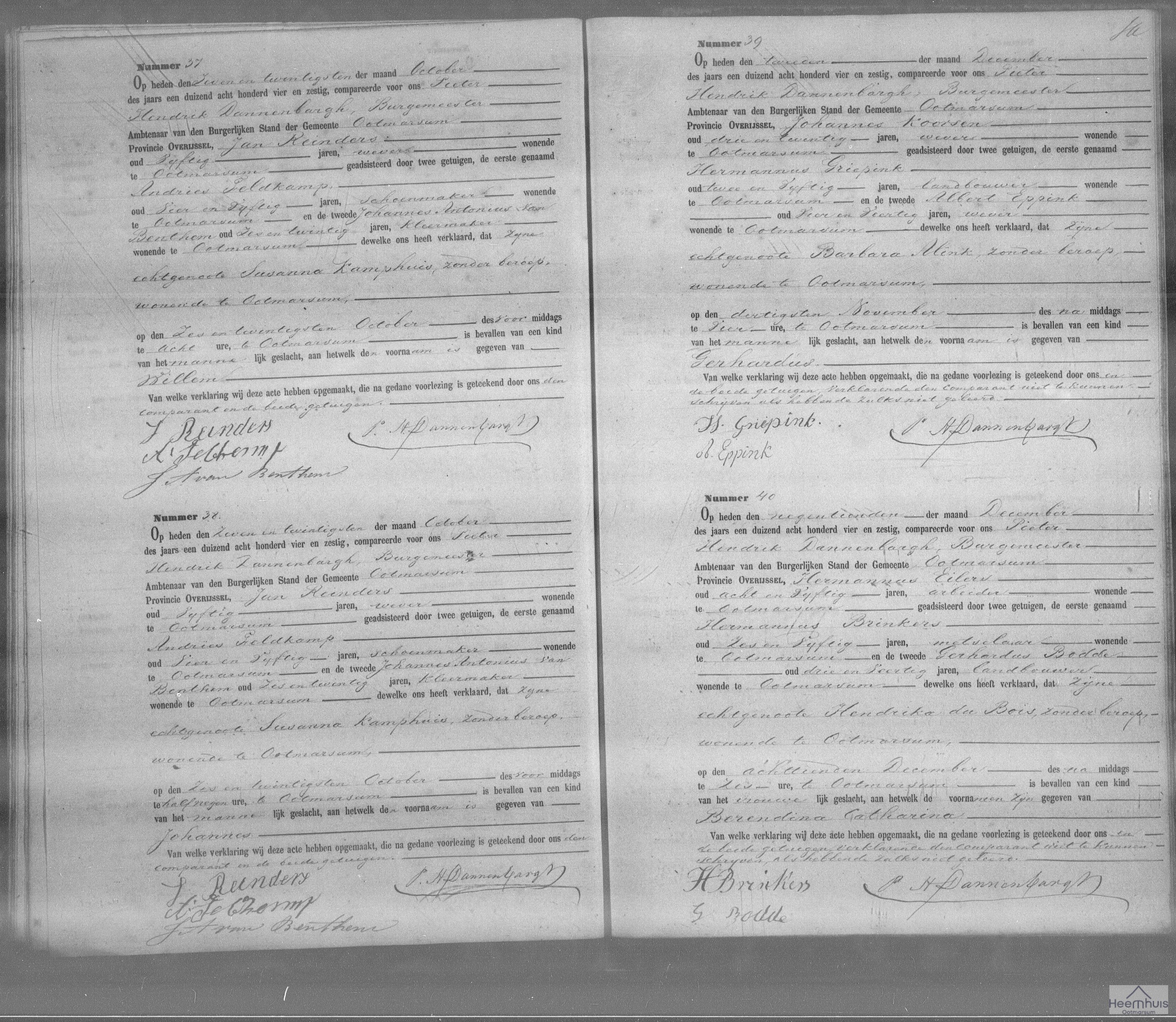 Geboorteakte van Berendina Catharina Eilers Geboorteakte van Berendina Catharina Eilers