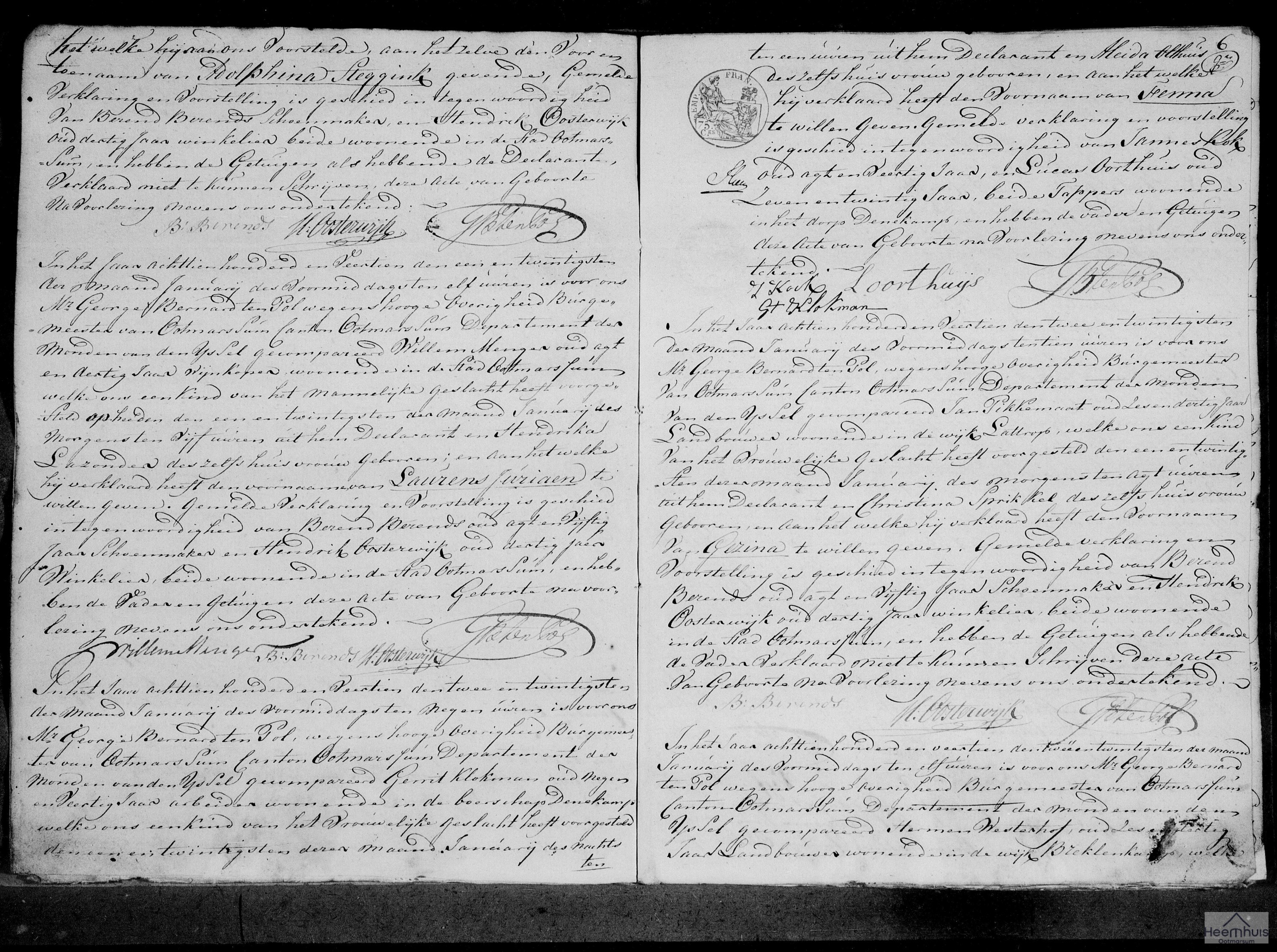 Geboorteakte van Anna Maria Westerhof Geboorteakte van Anna Maria Westerhof