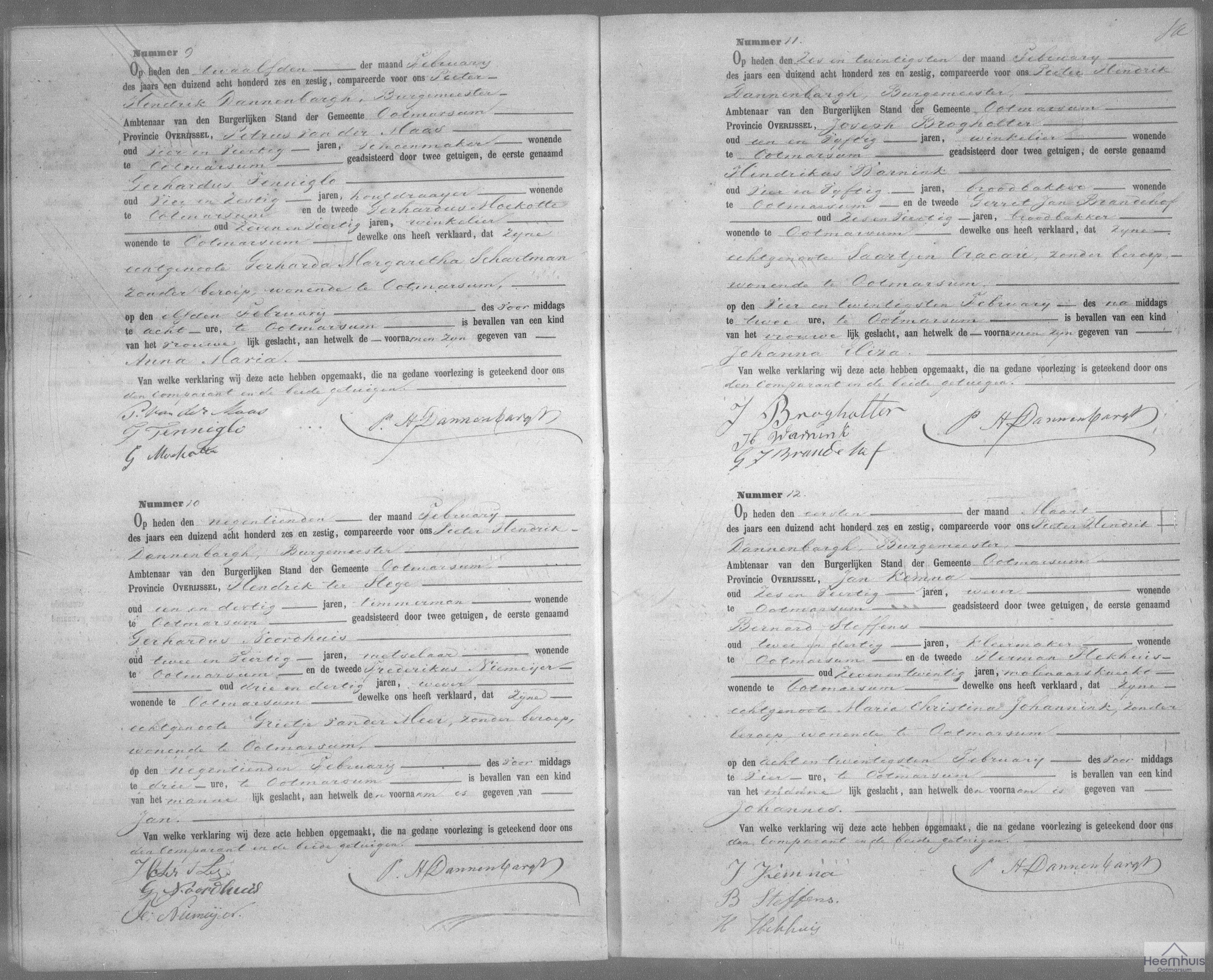 Geboorteakte van Jan ter Stege