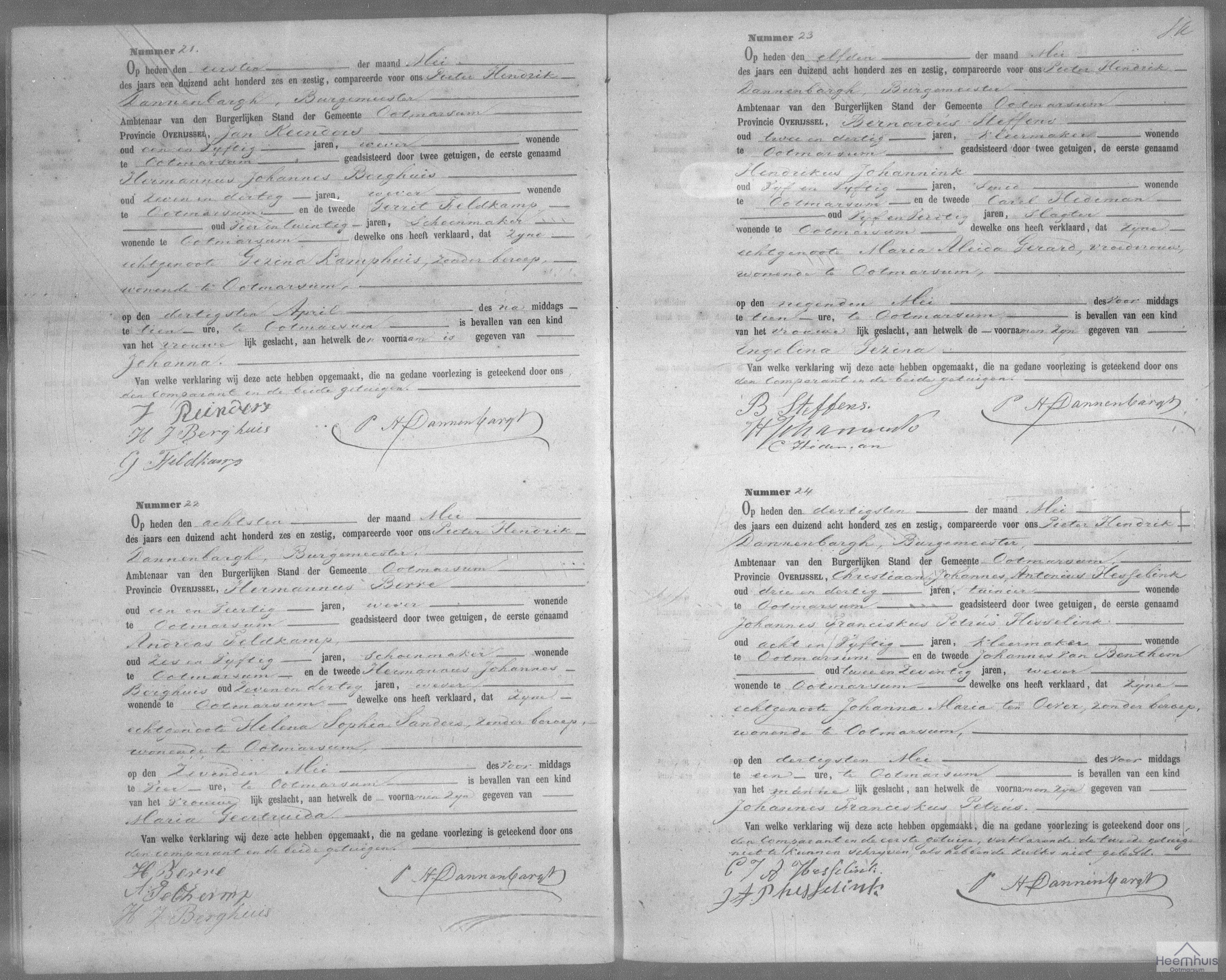 Geboorteakte van Maria Geertruida Berre Geboorteakte van Maria Geertruida Berre