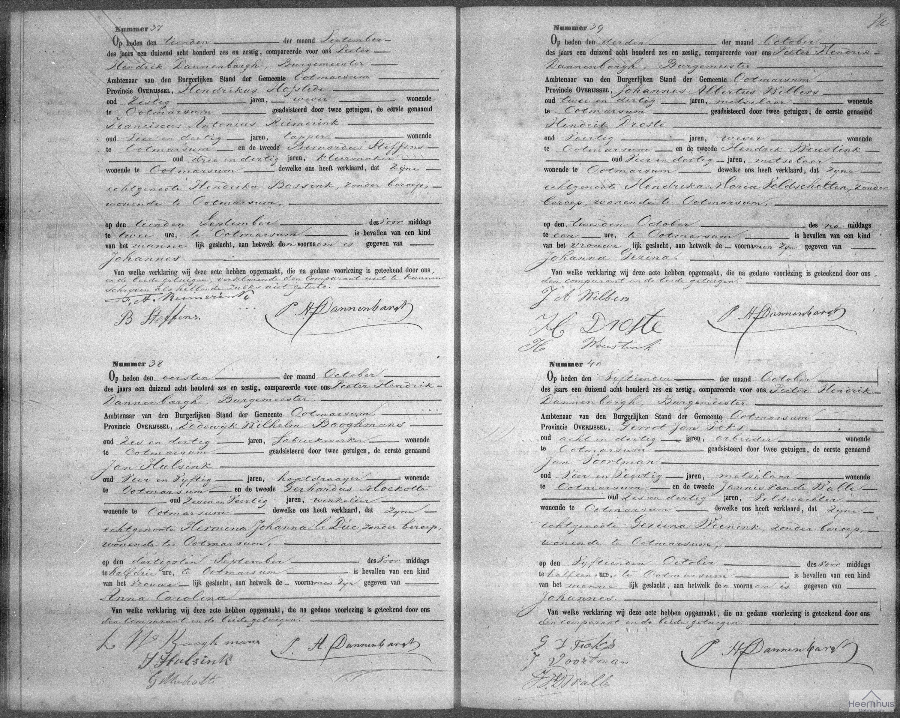 Geboorteakte van Anna Carolina Booghmans Geboorteakte van Anna Carolina Booghmans