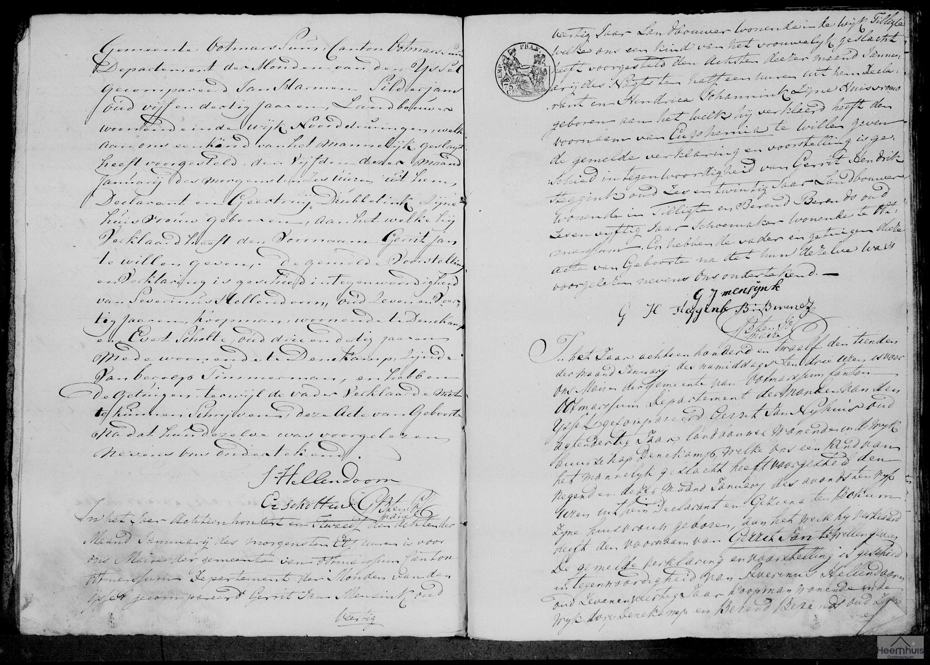 Geboorteakte van Gerrit Jan Silderjans