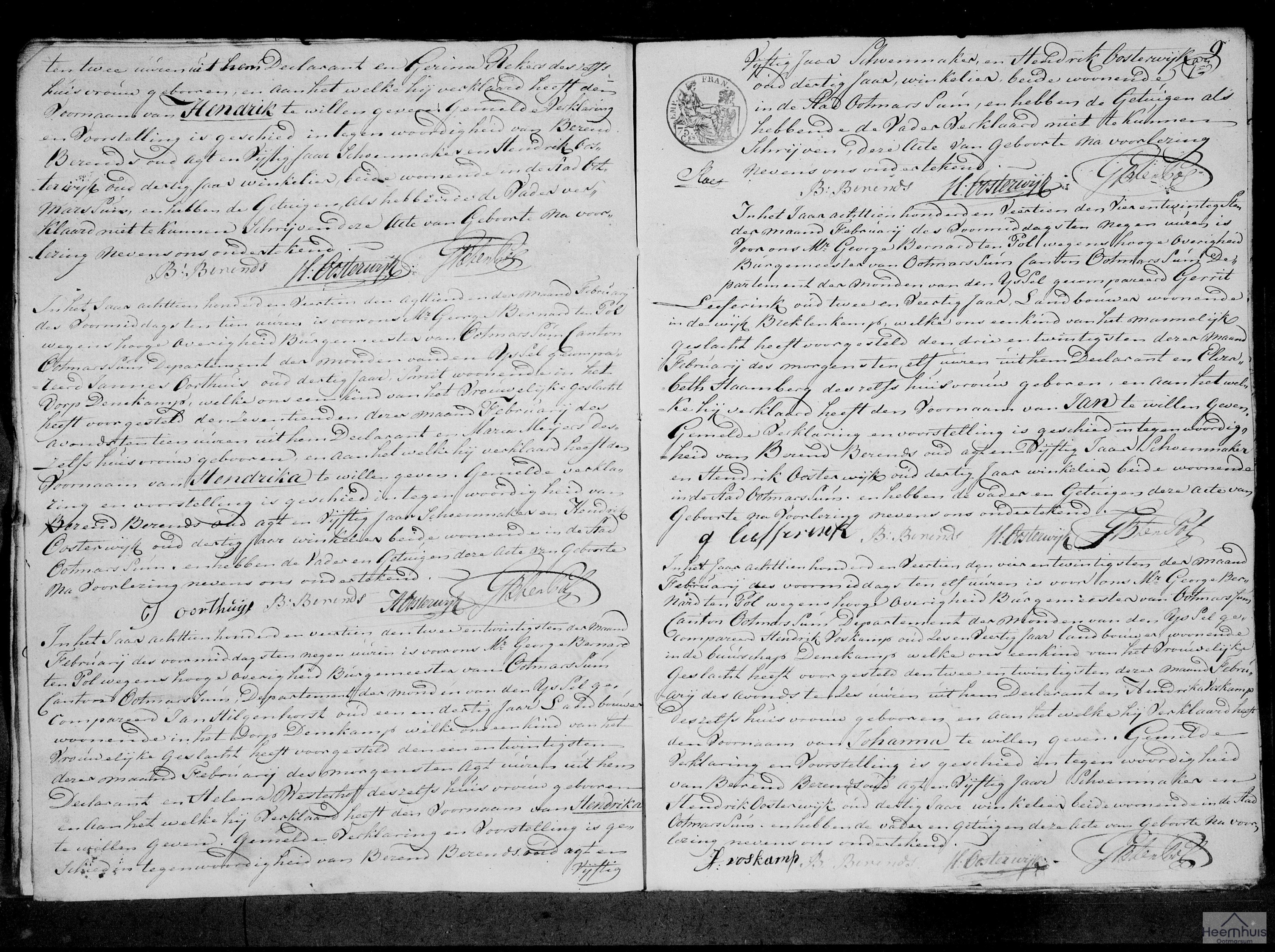 Geboorteakte van Jan Leeferink