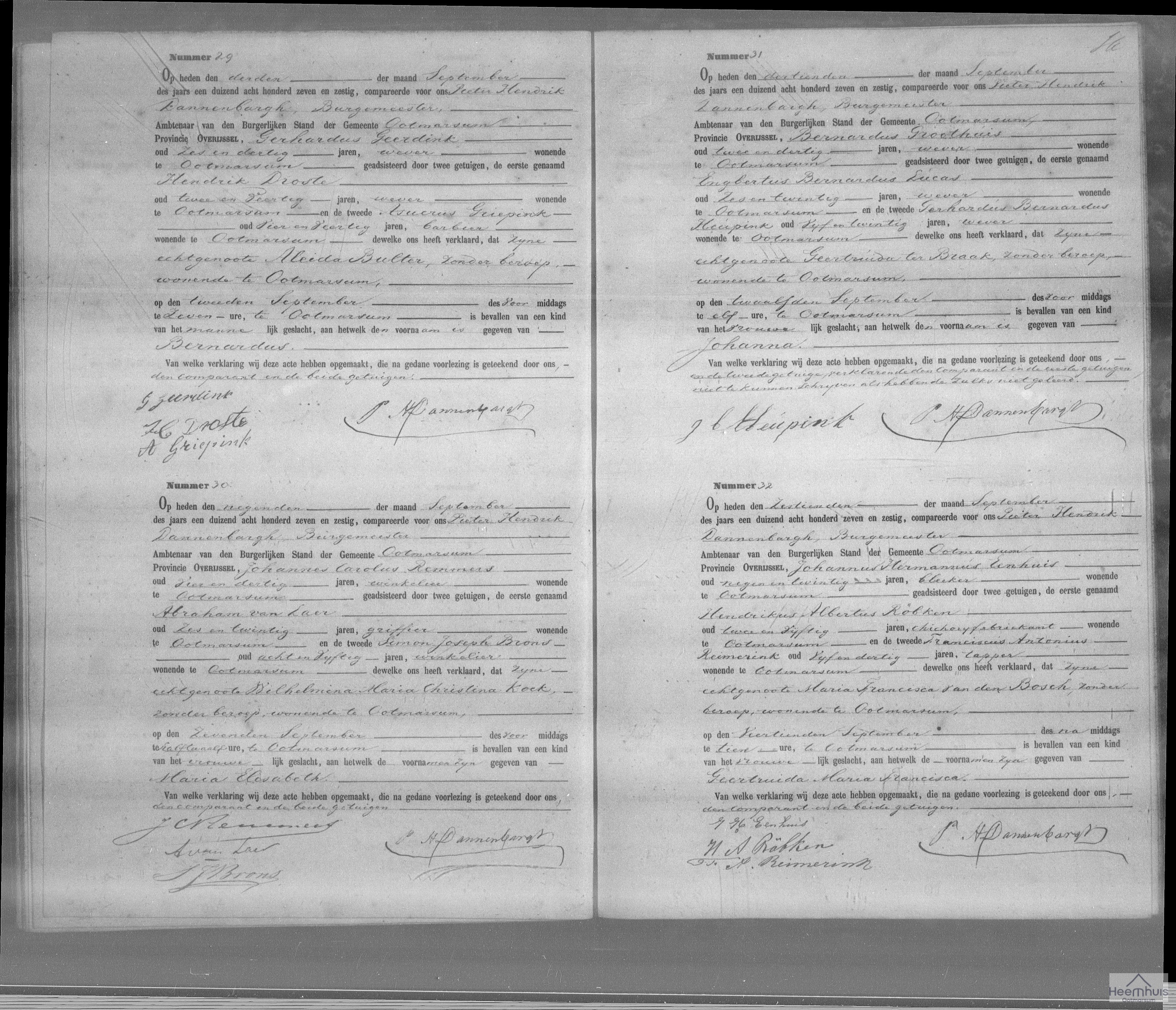 Geboorteakte van Maria Elisabeth Remmers