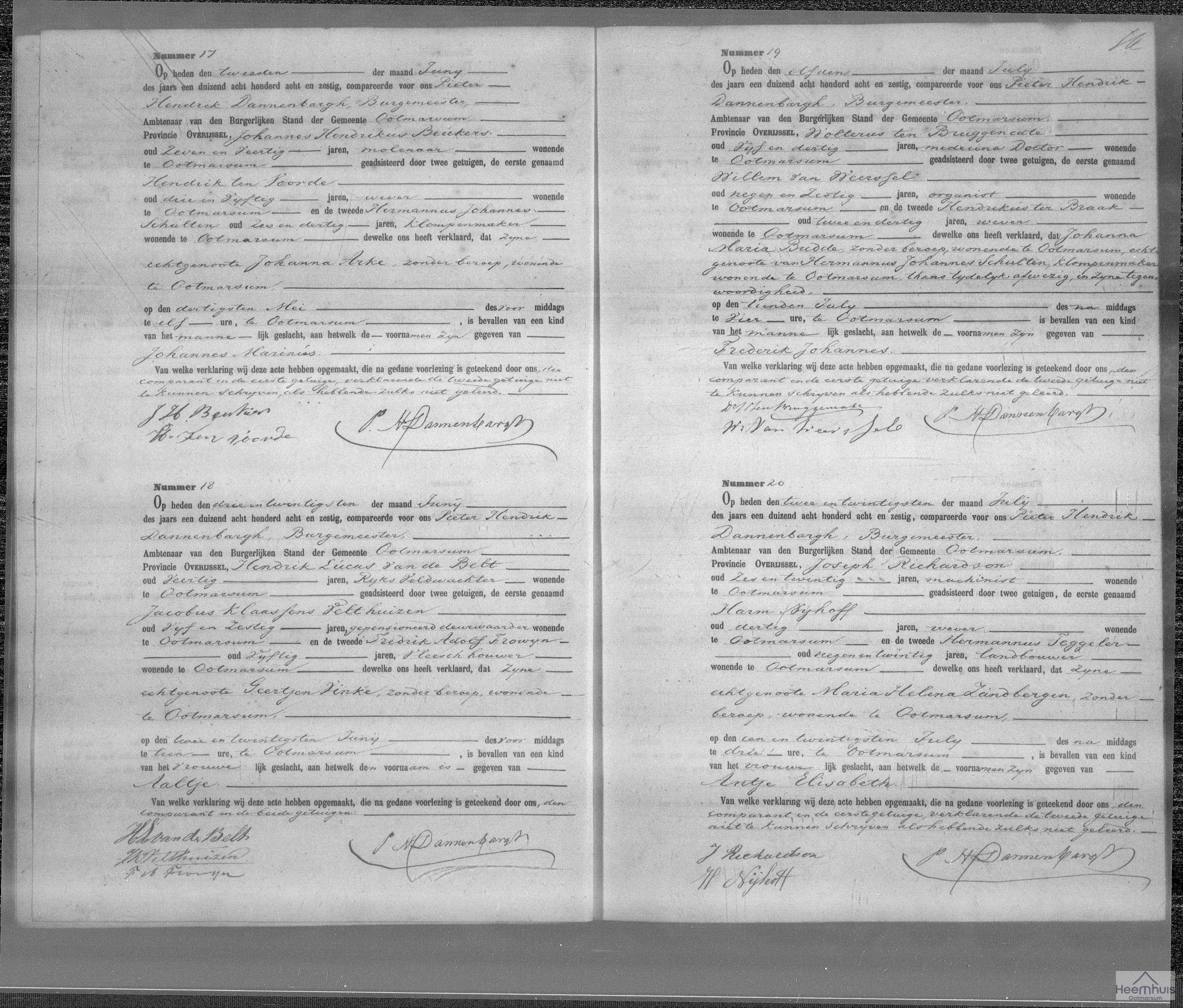 Geboorteakte van Antje Elisabeth Richardson Geboorteakte van Antje Elisabeth Richardson