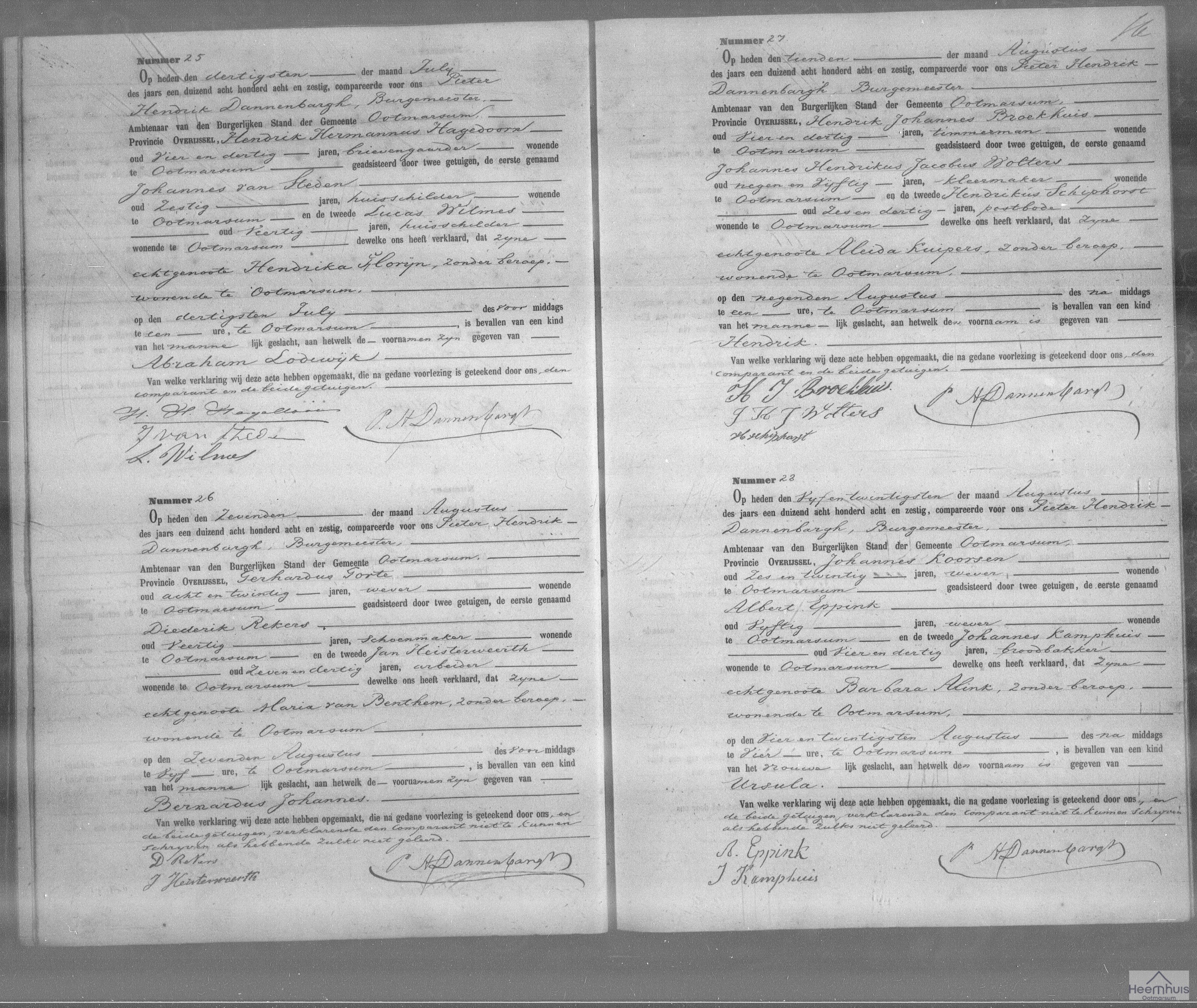 Geboorteakte van Bernardus Johannes Gorte Geboorteakte van Bernardus Johannes Gorte