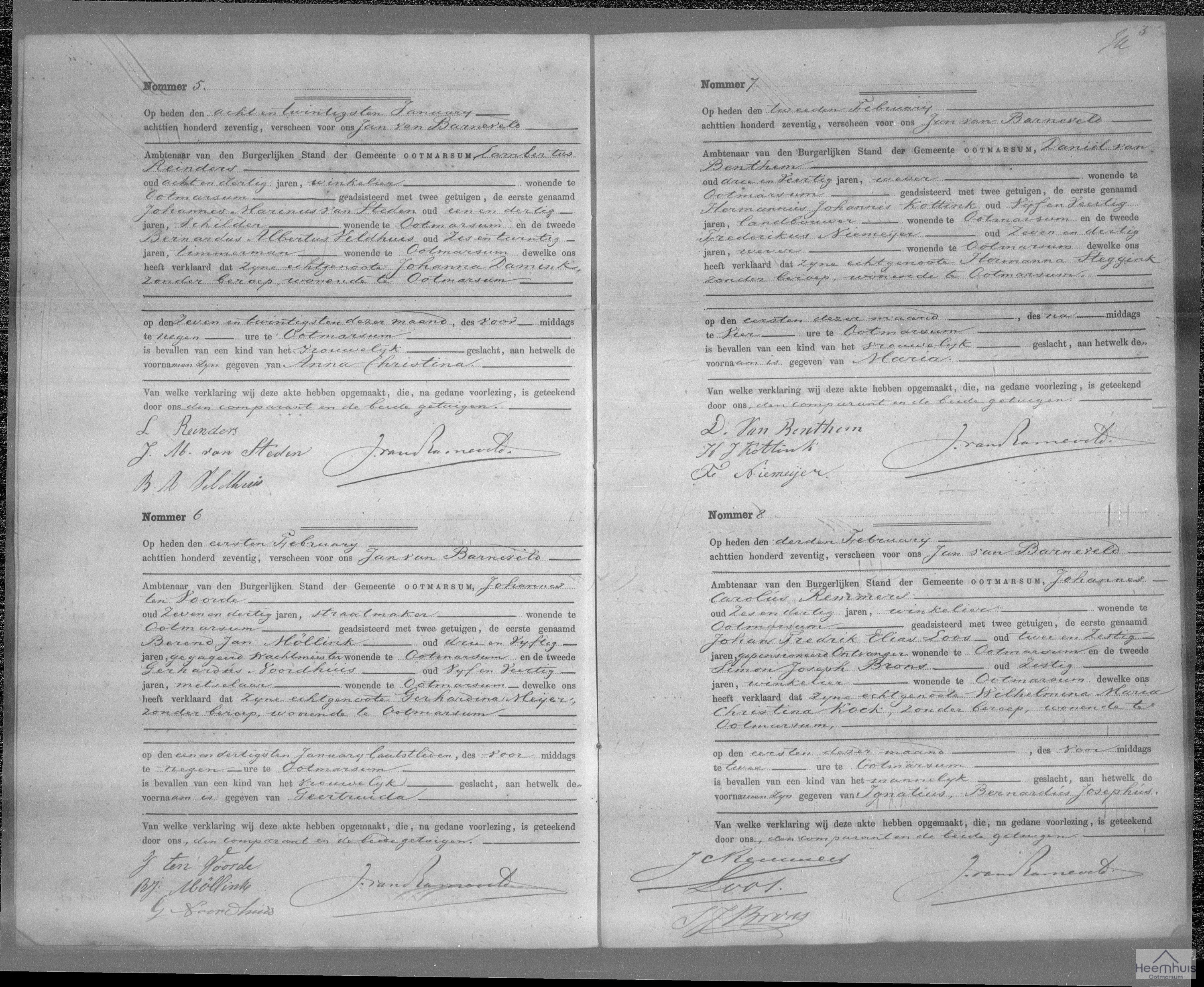 Geboorteakte van Ignatius Bernardus Josephus Remmers Geboorteakte van Ignatius Bernardus Josephus Remmers