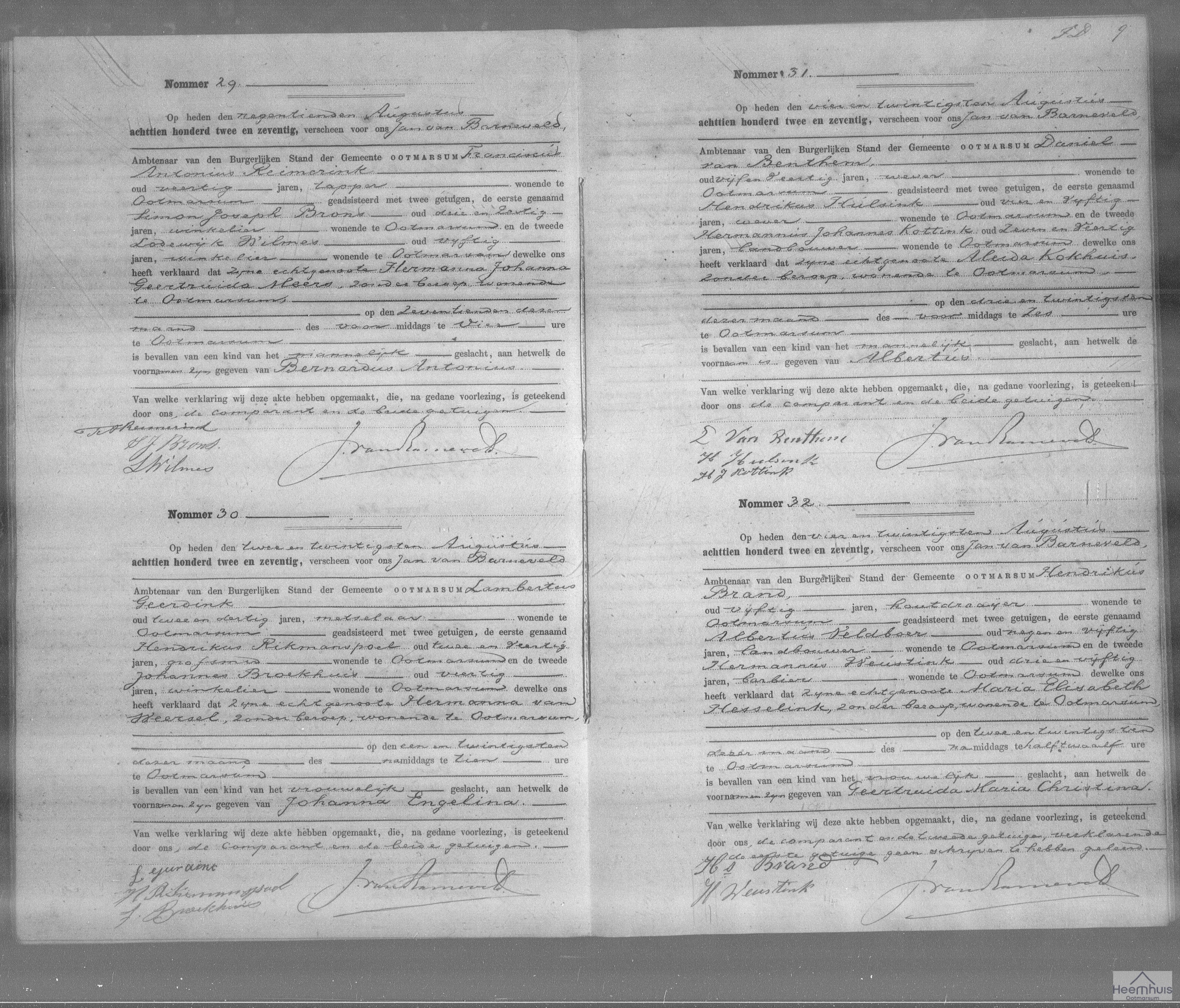 Geboorteakte van Geertruida Maria Christina Brand Geboorteakte van Geertruida Maria Christina Brand