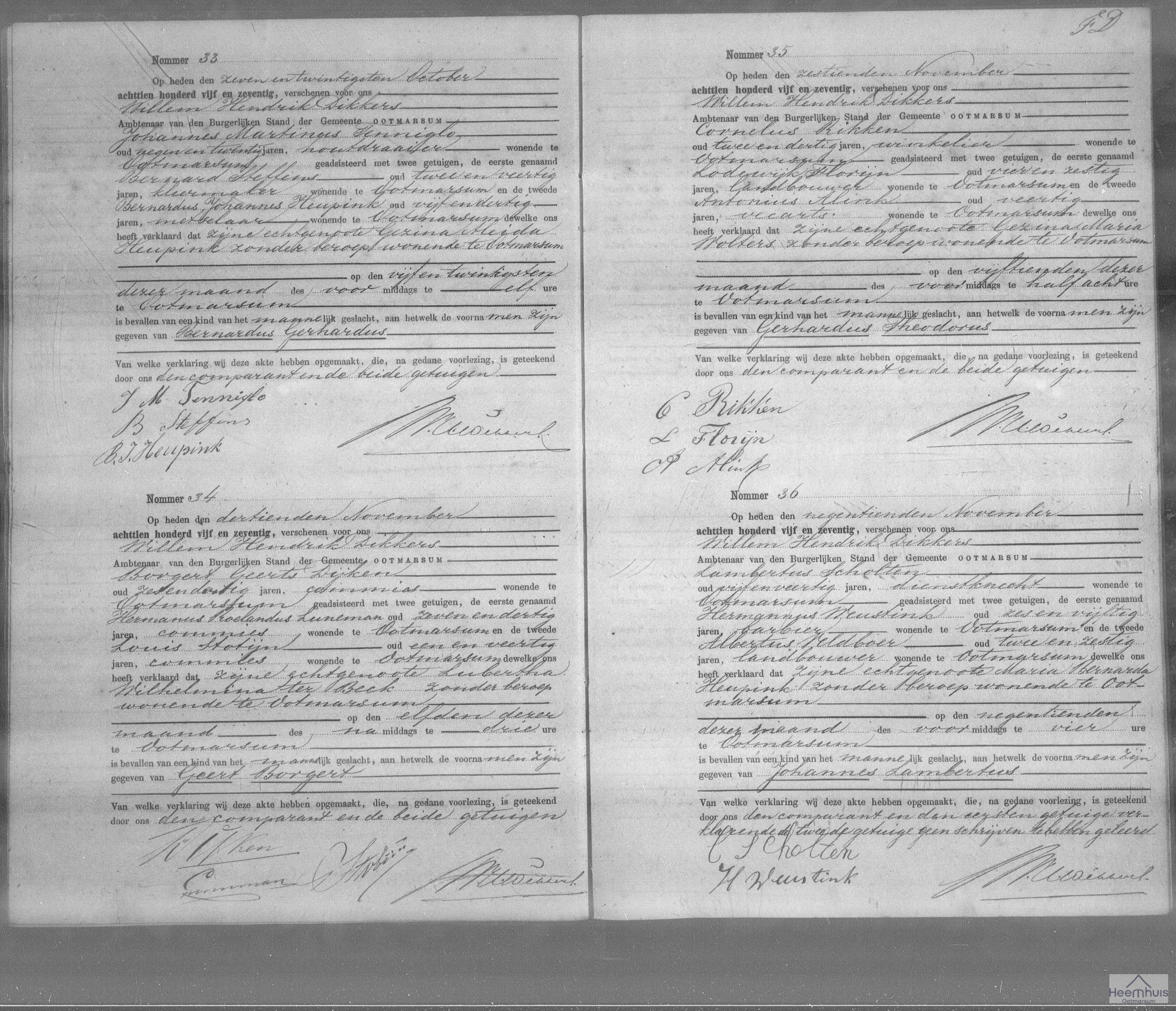 Geboorteakte van Johannes Lambertus Scholten Geboorteakte van Johannes Lambertus Scholten