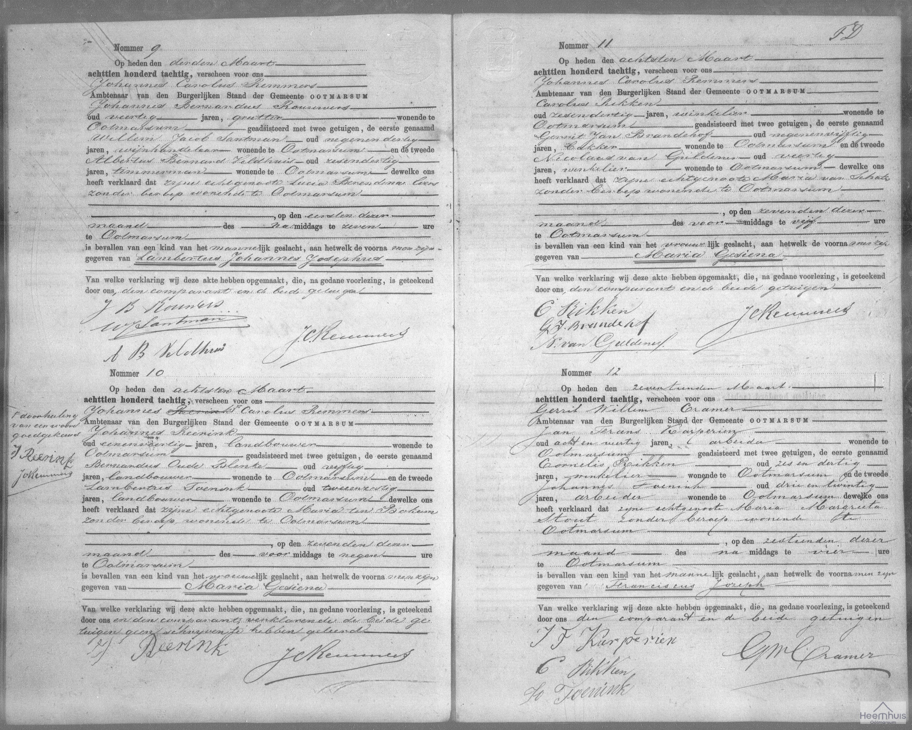 Geboorteakte van Lambertus Johannes Josephus Rouwers Geboorteakte van Lambertus Johannes Josephus Rouwers