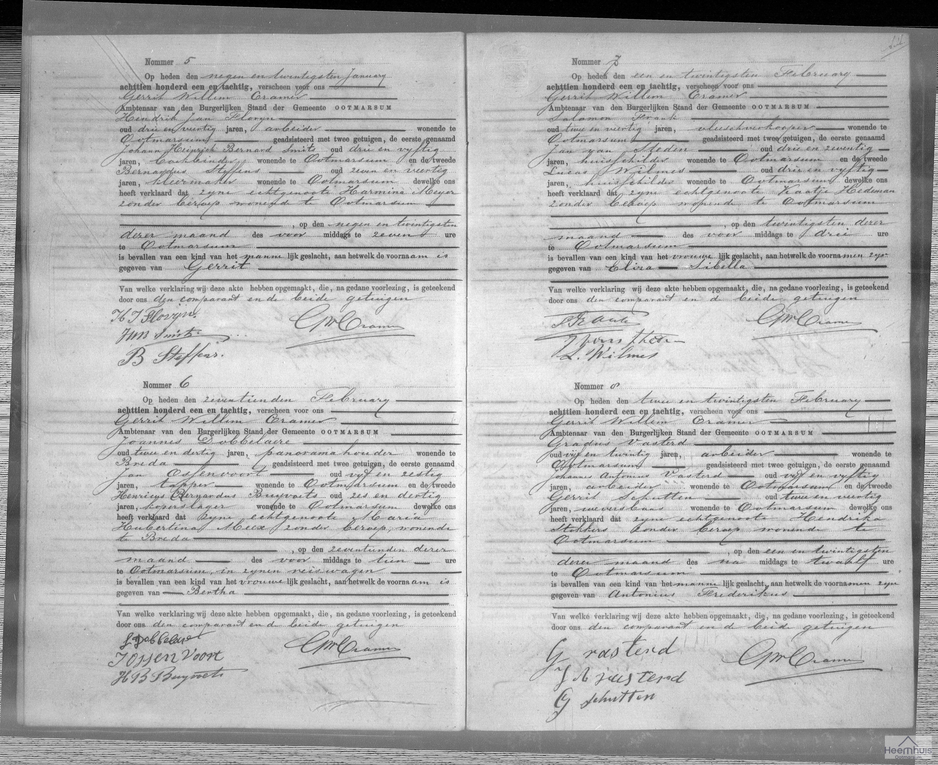 Geboorteakte van Antonius Frederikus Vasterd Geboorteakte van Antonius Frederikus Vasterd