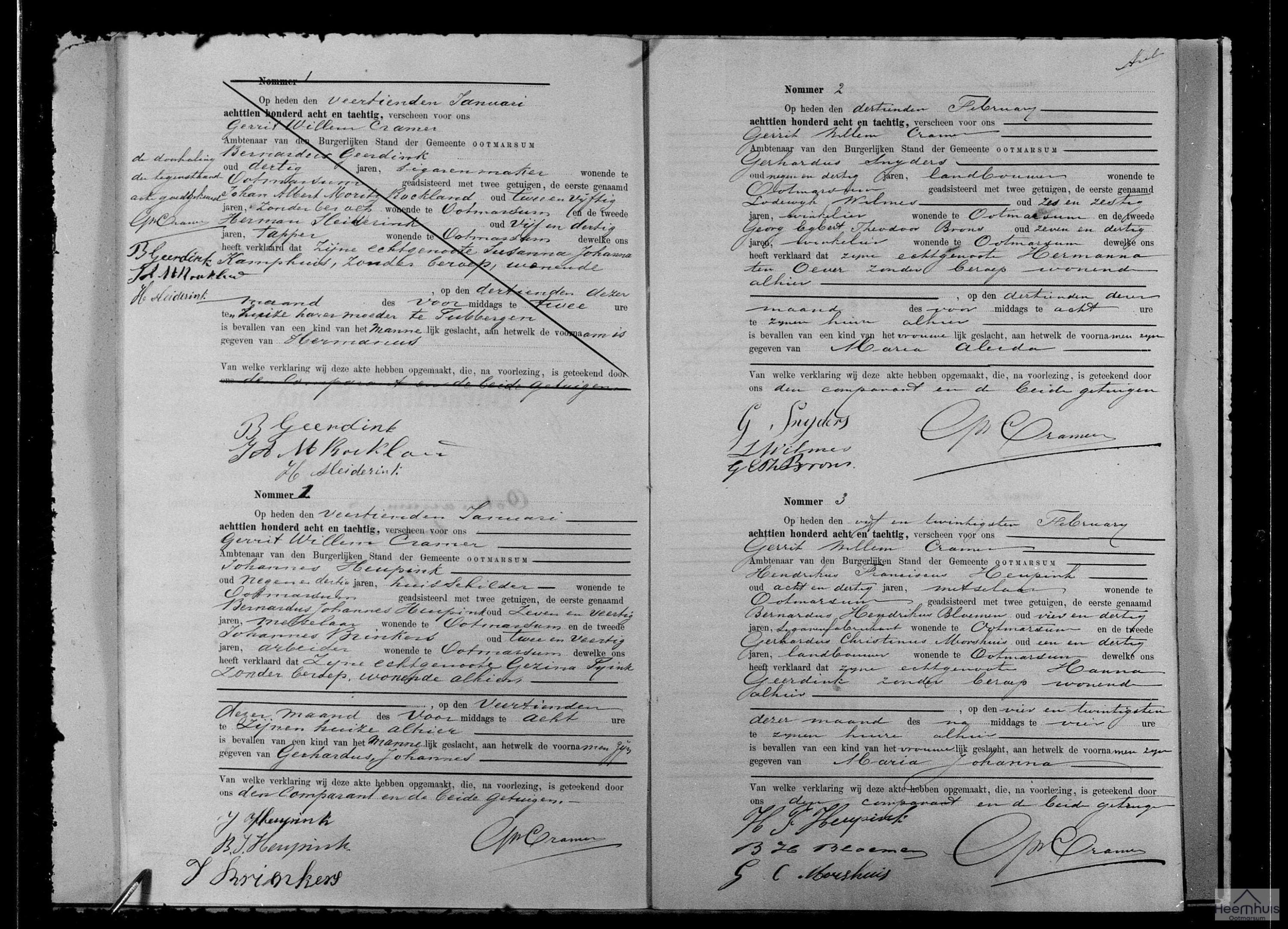 Geboorteakte van Maria Johanna Heupink Geboorteakte van Maria Johanna Heupink