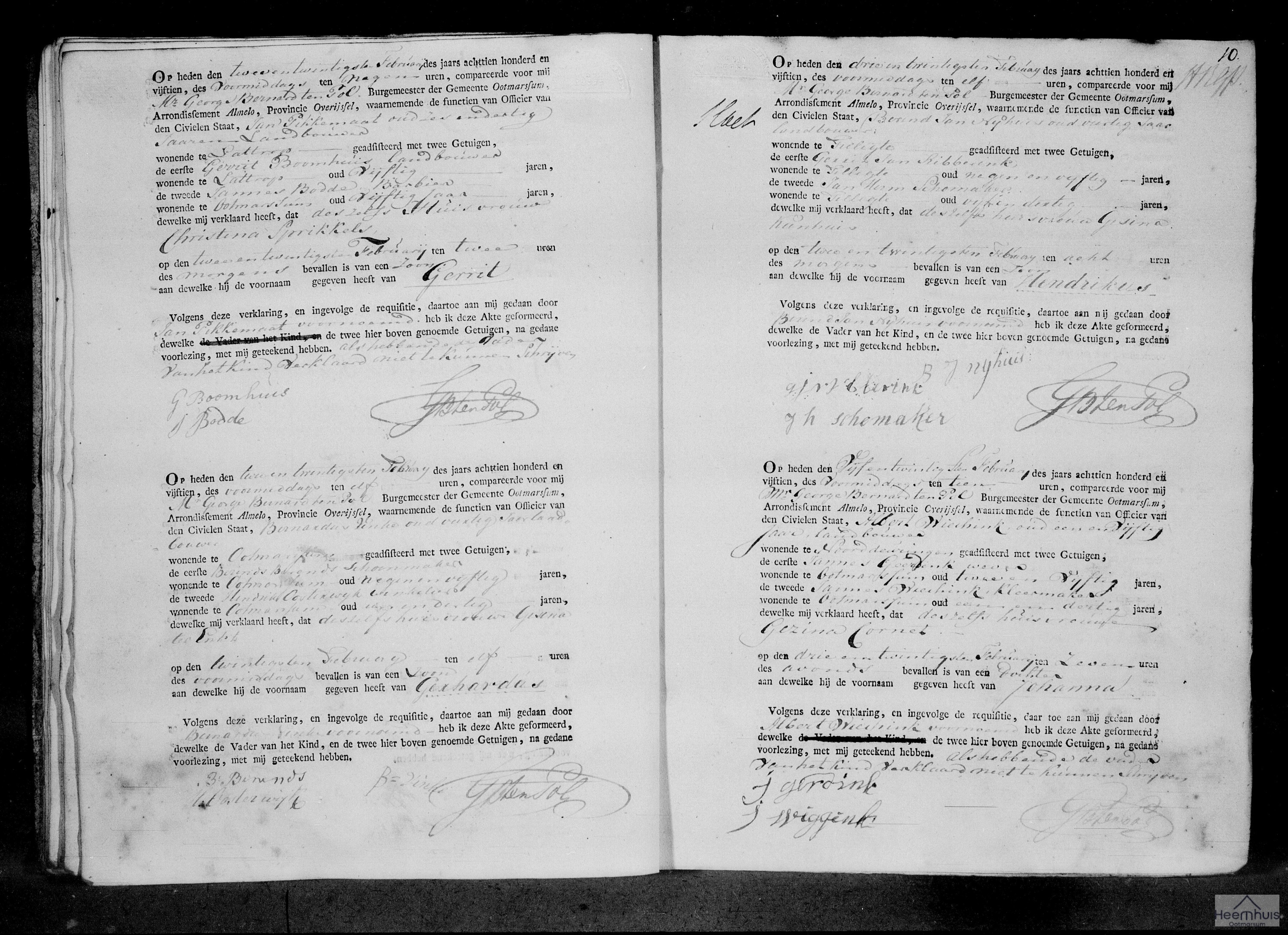 Geboorteakte van Gerhardus Vinke Geboorteakte van Gerhardus Vinke