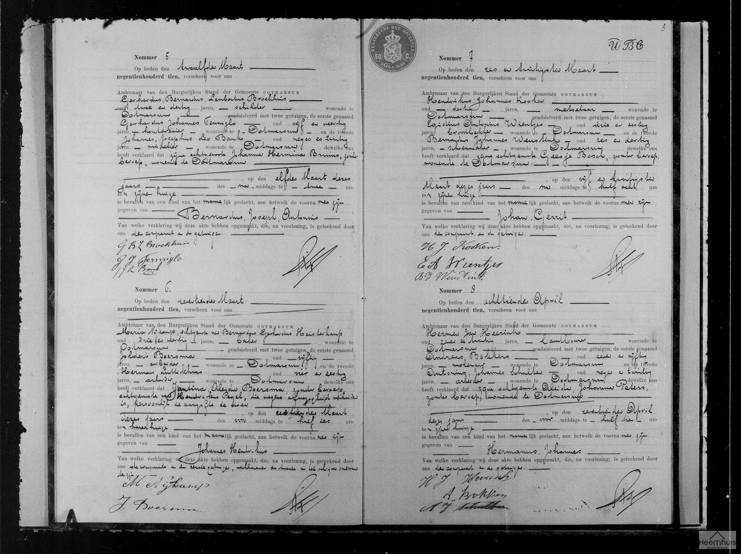 Geboorteakte van Hermanus Johannes Heerink Geboorteakte van Hermanus Johannes Heerink