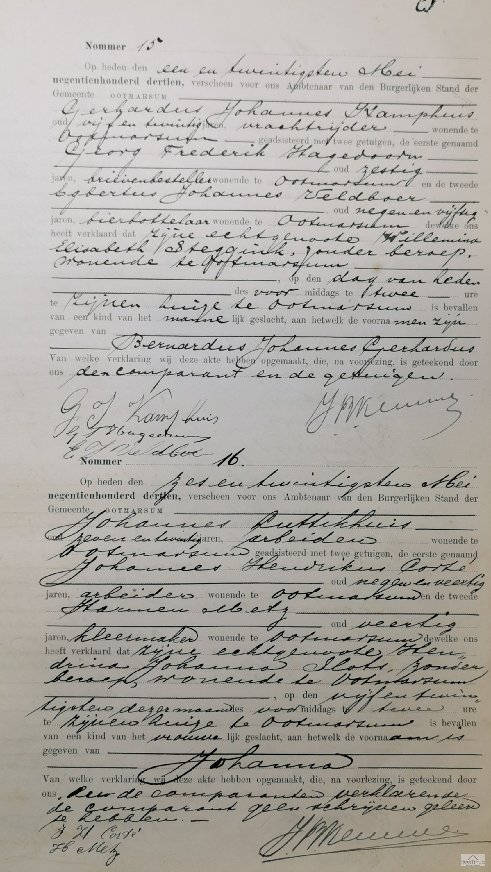 Geboorteakte van Johanna Luttikhuis