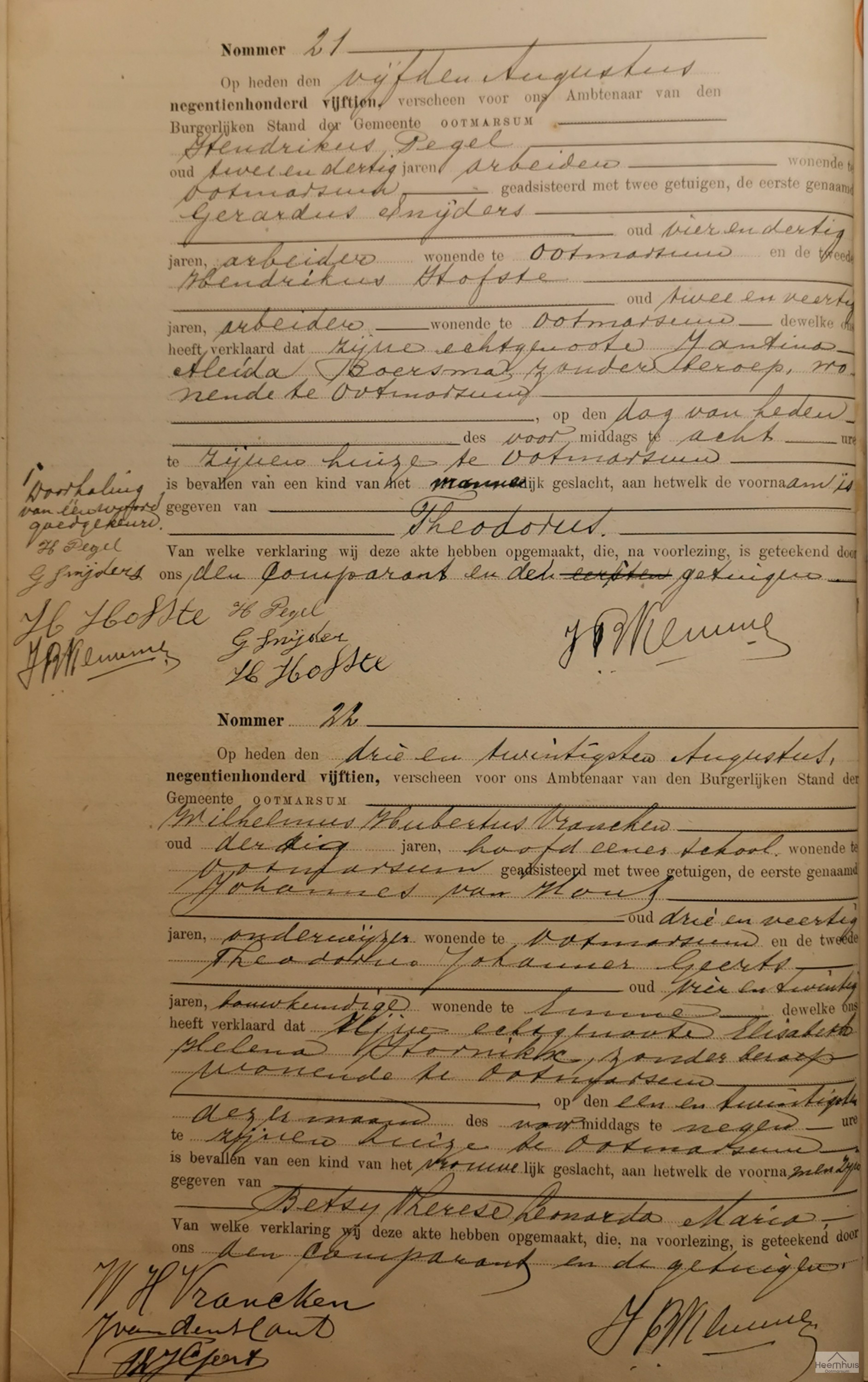 Geboorteakte van Betsy Therese Leonarda Maria Vrancken Geboorteakte van Betsy Therese Leonarda Maria Vrancken