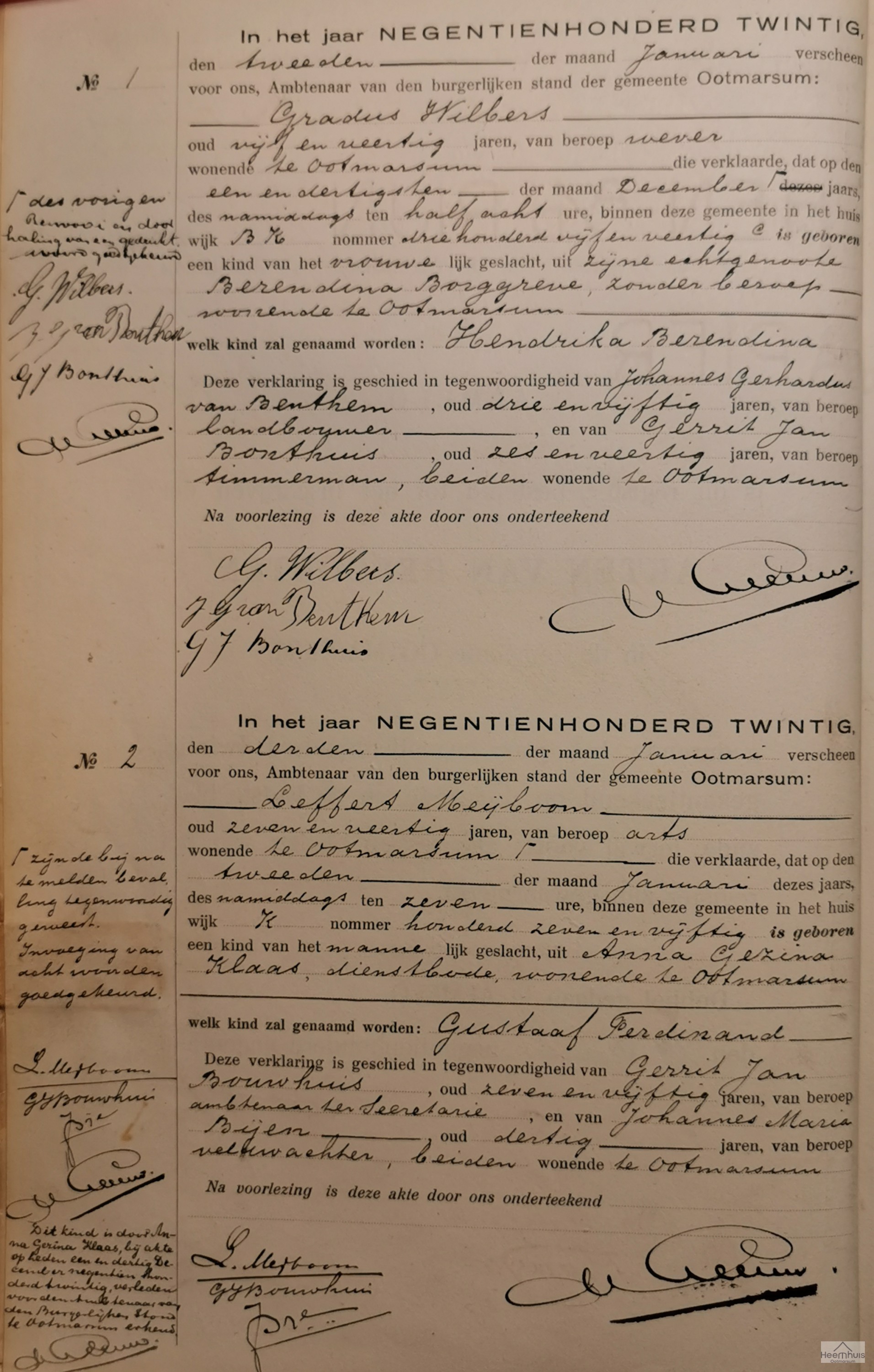 Geboorteakte van Hendrika Berandina Wilbers Geboorteakte van Hendrika Berandina Wilbers