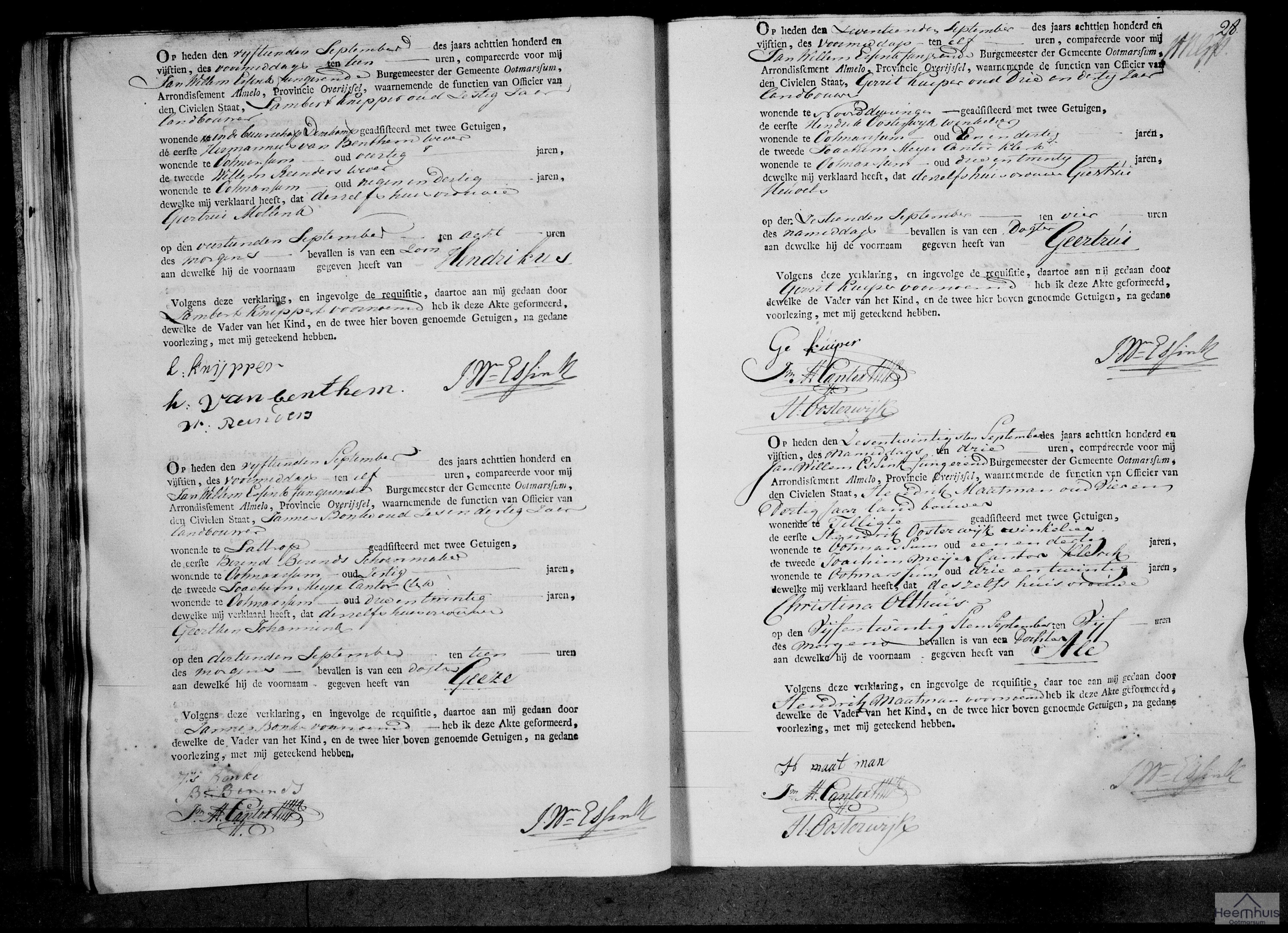 Geboorteakte van Hendrikus Knipper Geboorteakte van Hendrikus Knipper