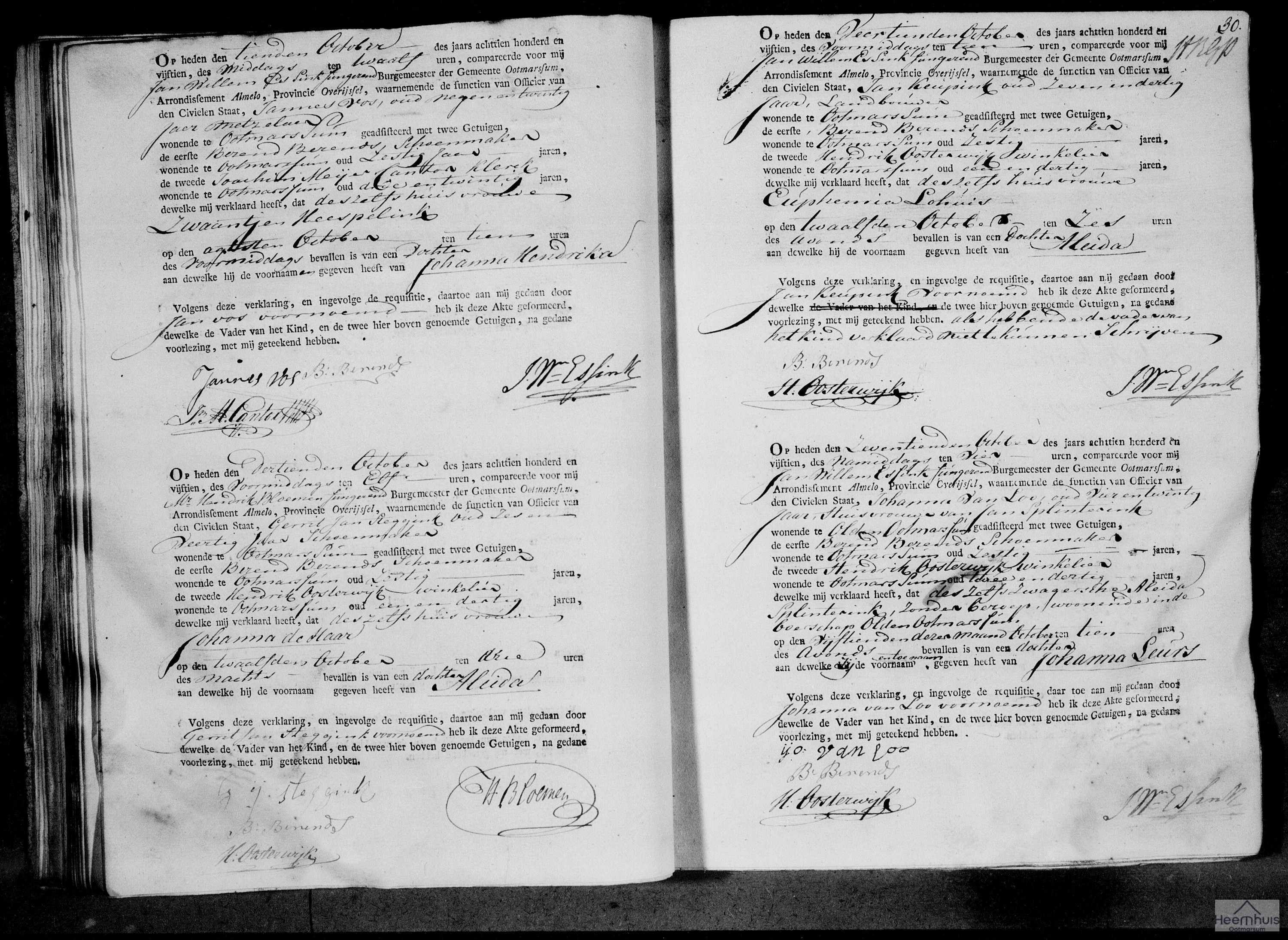 Geboorteakte van Johanna Hendrika Vos Geboorteakte van Johanna Hendrika Vos