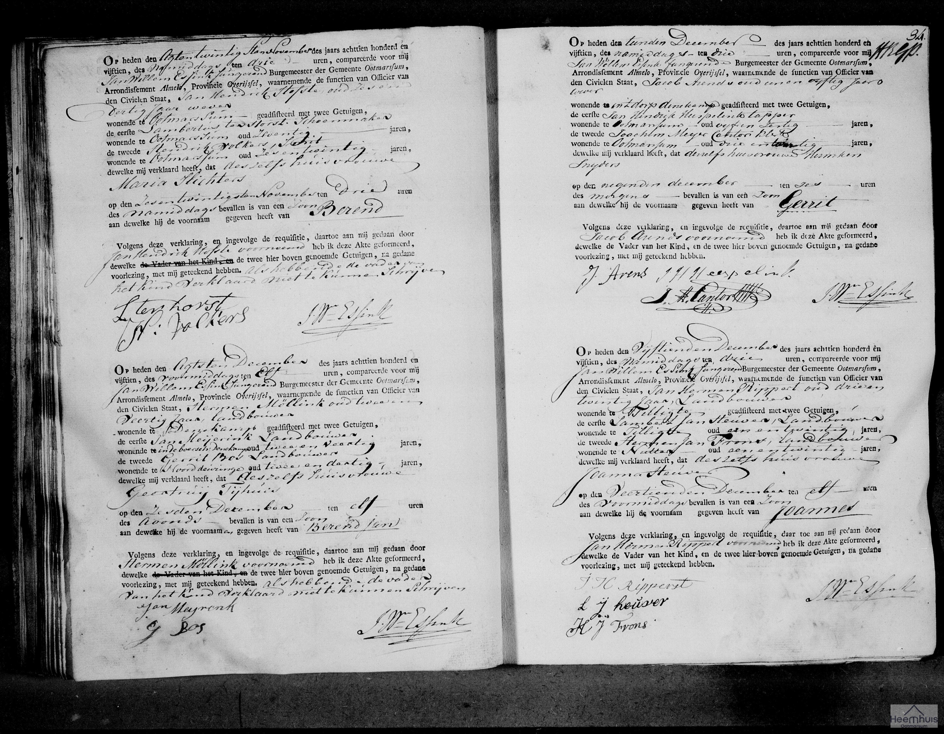 Geboorteakte van Joannes Rippert