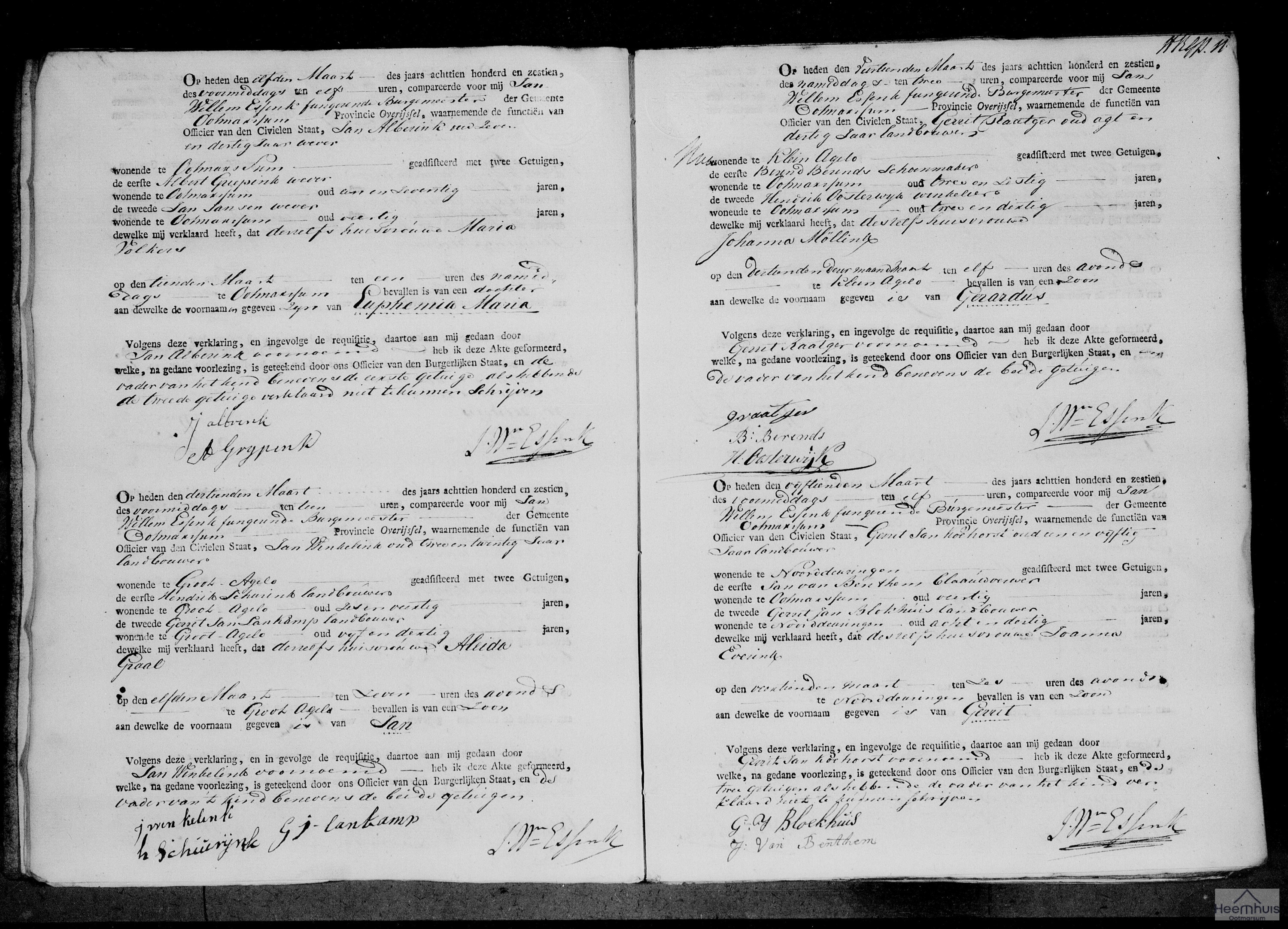 Geboorteakte van Euphemia Maria Alberink