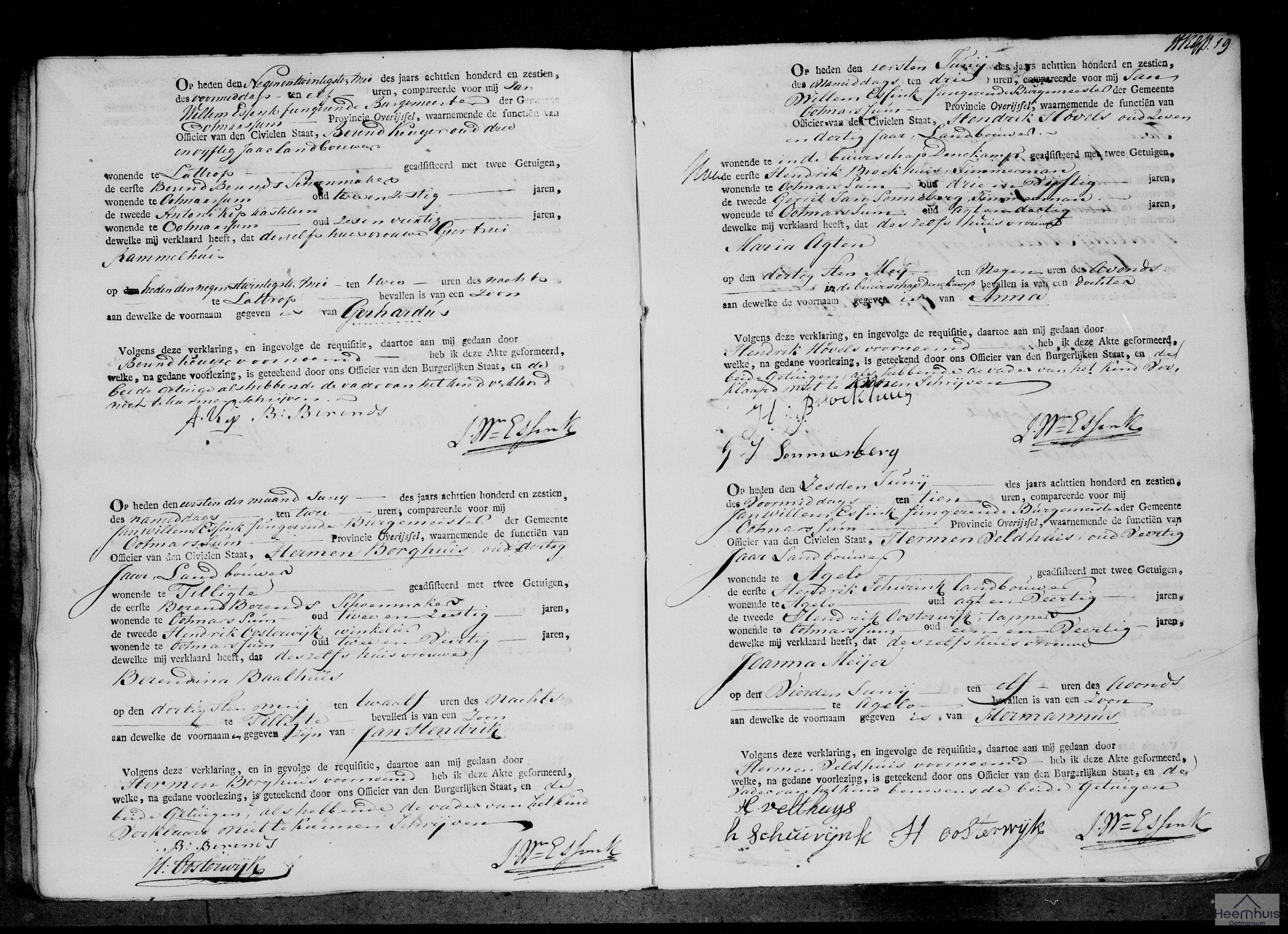 Geboorteakte van Gerhardus Keujer Geboorteakte van Gerhardus Keujer