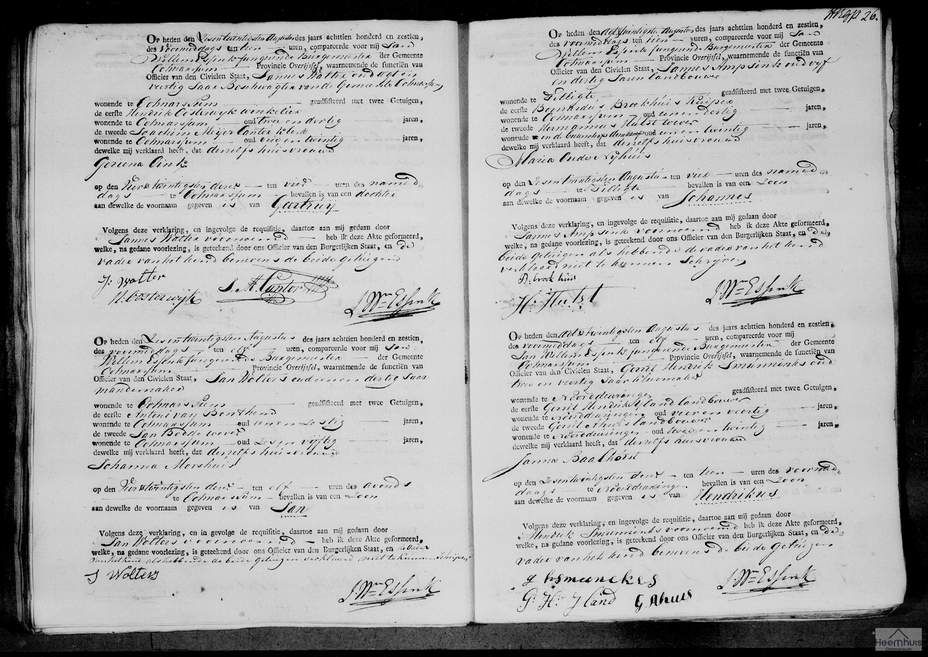 Geboorteakte van Jan Wolters