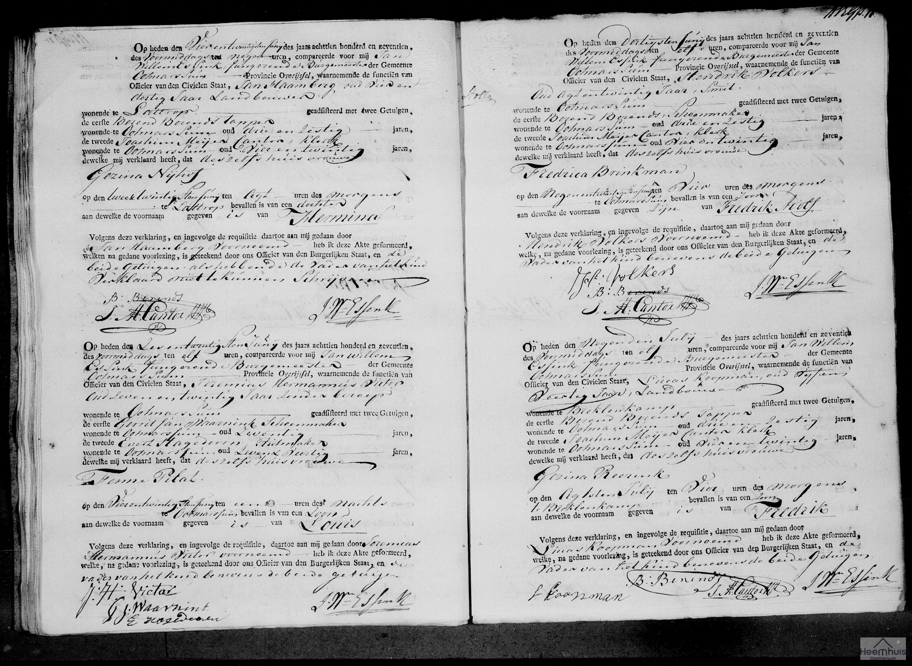 Geboorteakte van Louis Victor