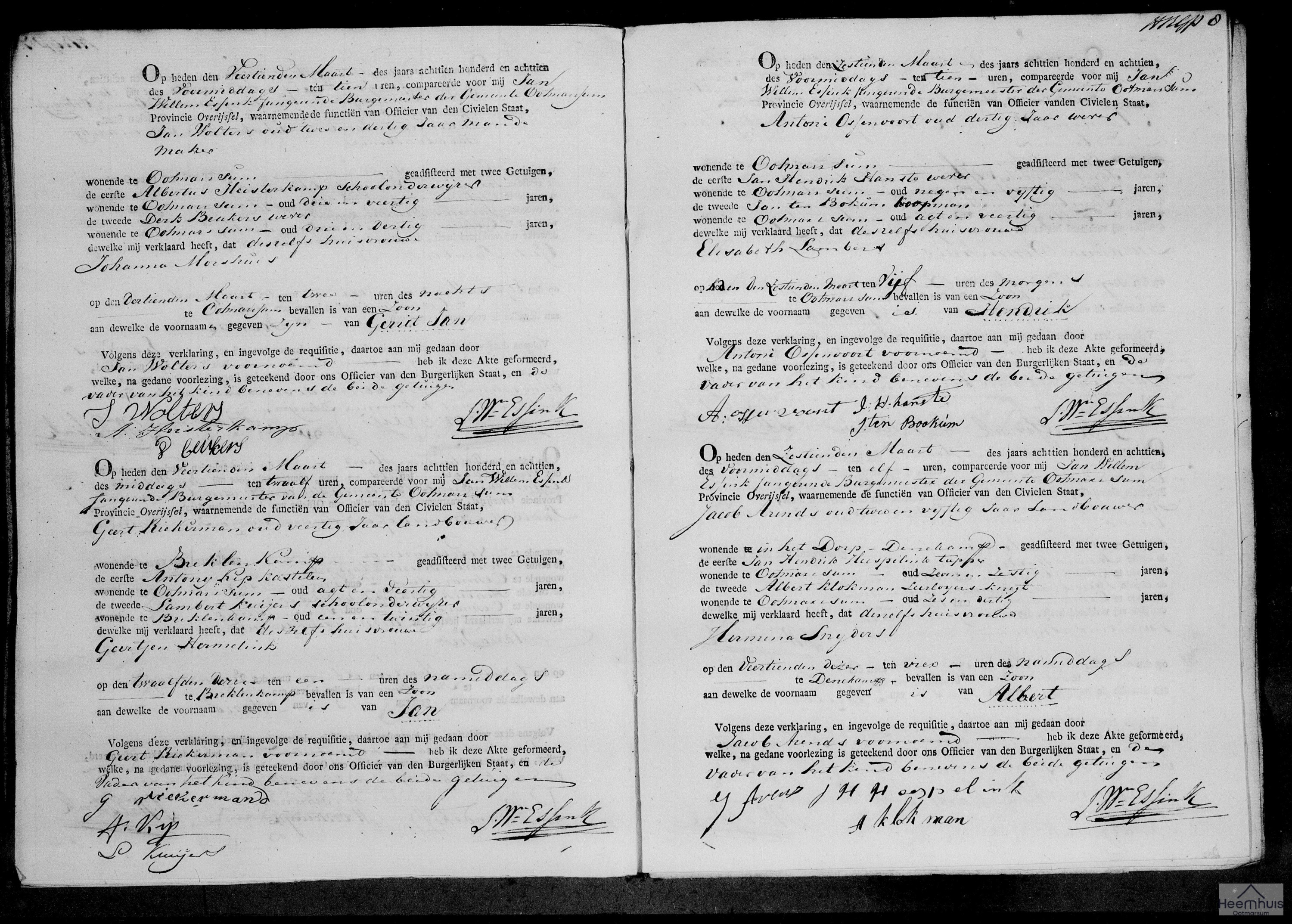 Geboorteakte van Gerrit Jan Wolters