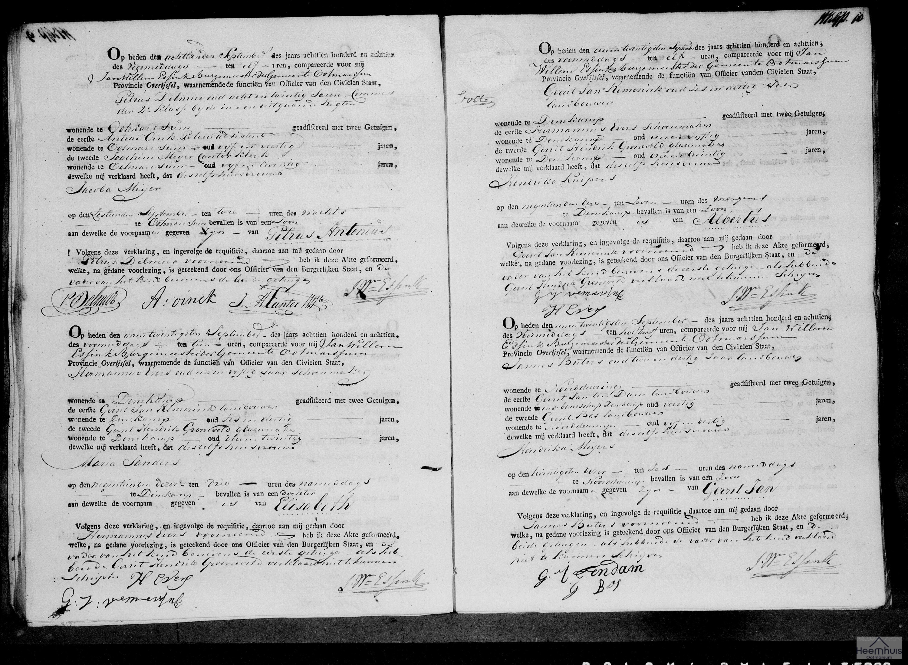 Geboorteakte van Gerrit Jan Buters