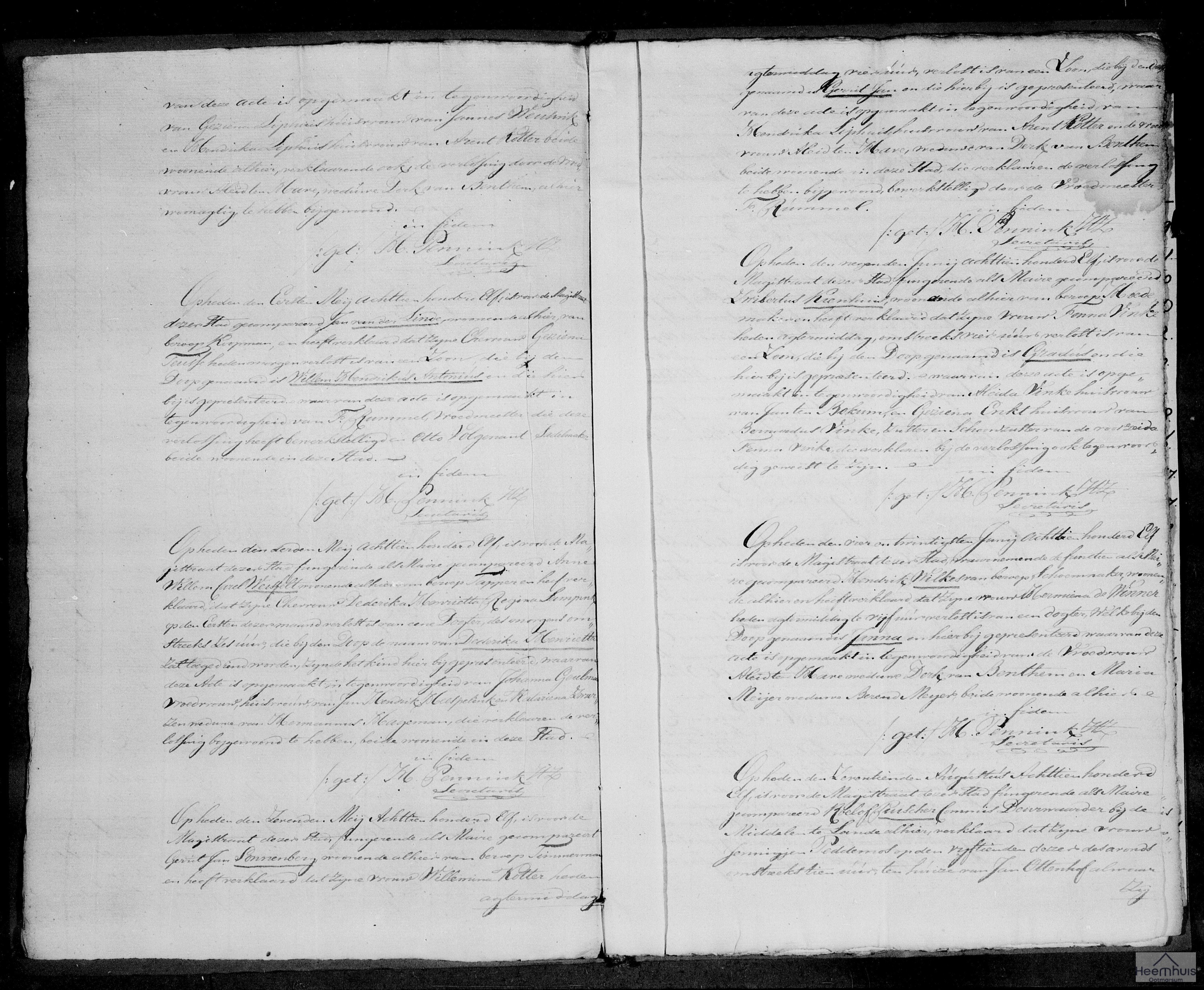 Geboorteakte van Gerrit Jan Sonnenberg