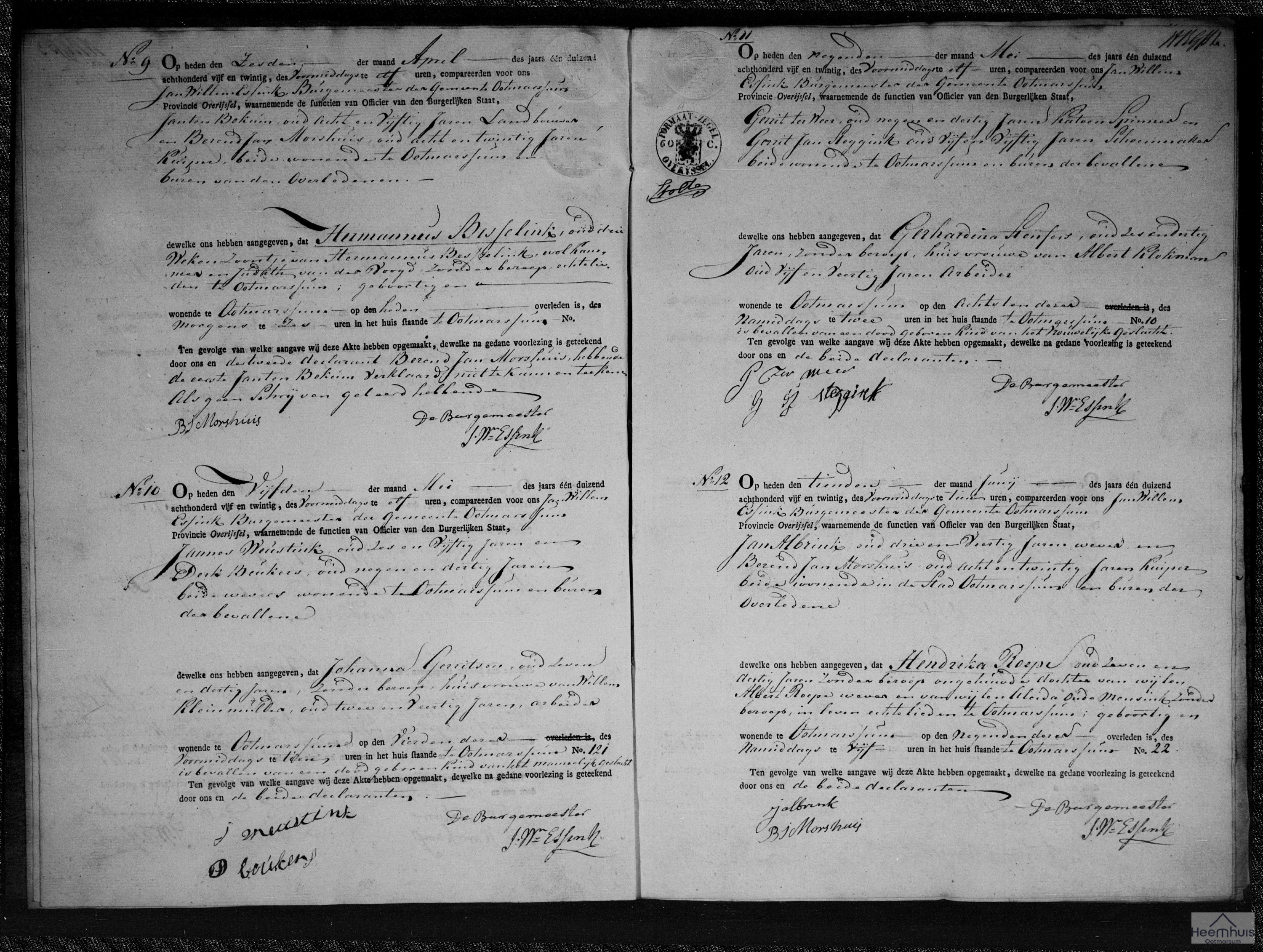 Overlijdensakte van levenloos geboren kind Kleinmulder Overlijdensakte van levenloos geboren kind Kleinmulder