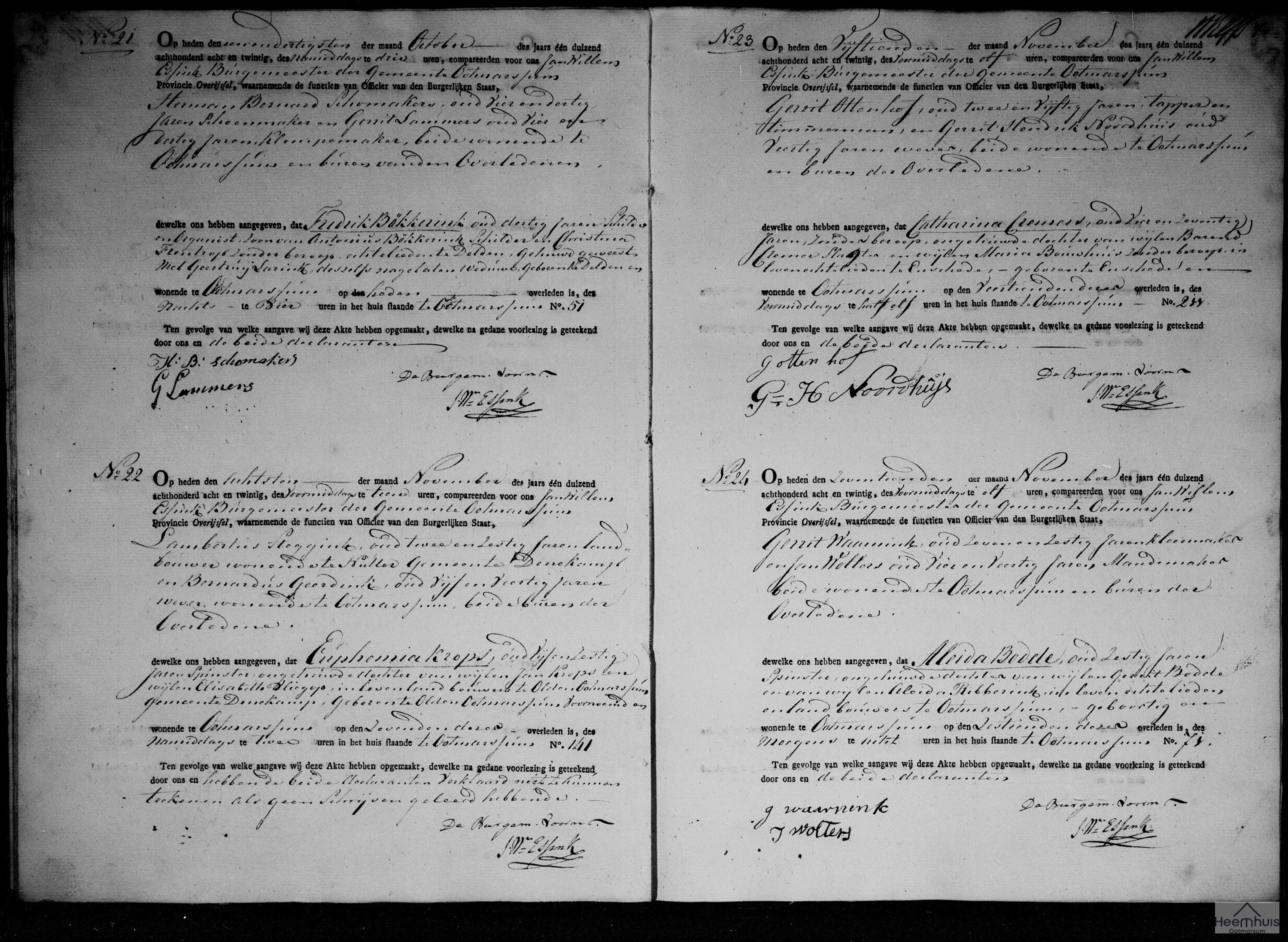 Overlijdensakte van Euphemia Krops Overlijdensakte van Euphemia Krops