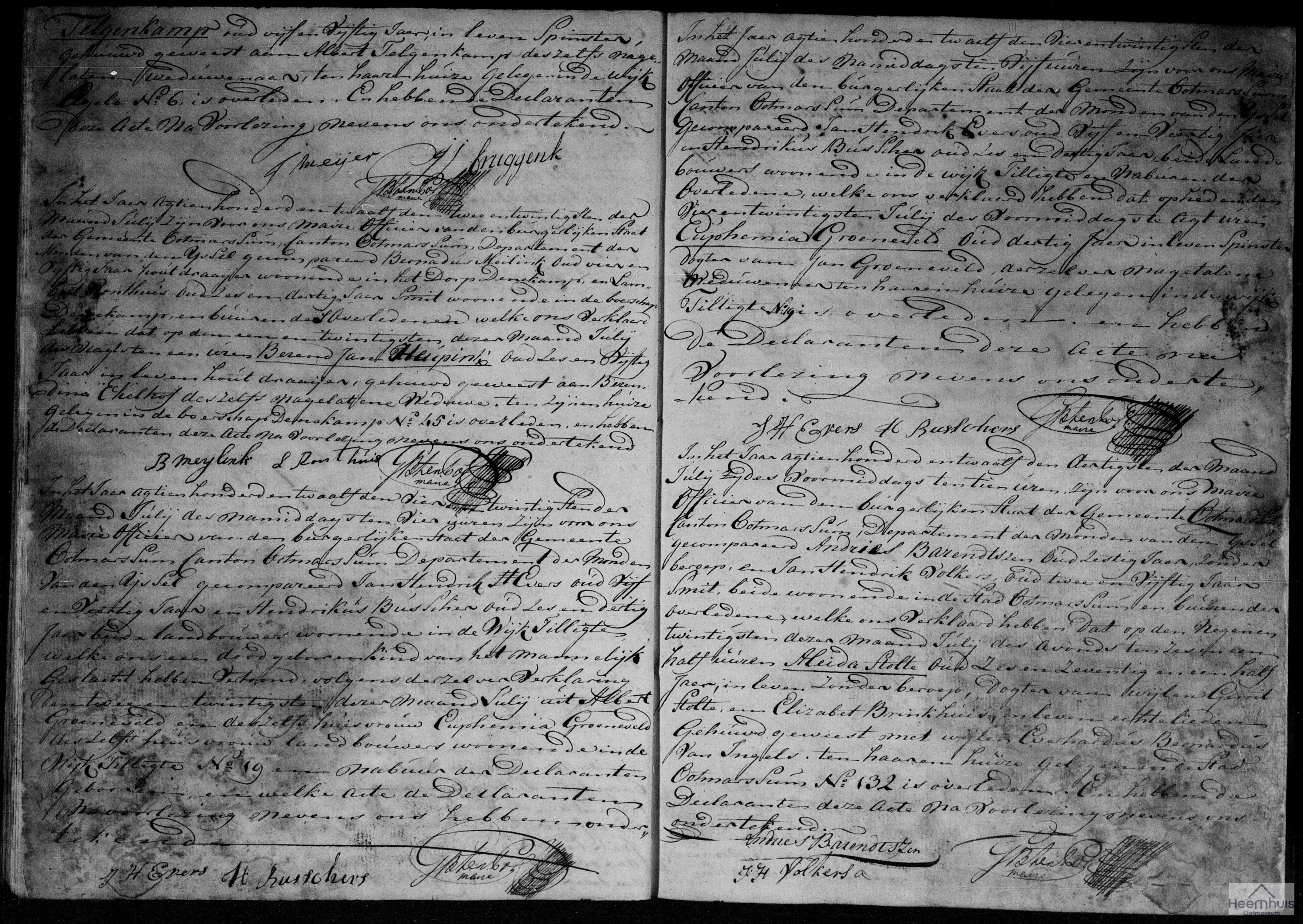 Overlijdensakte van levenloos geboren kind Groeneveld