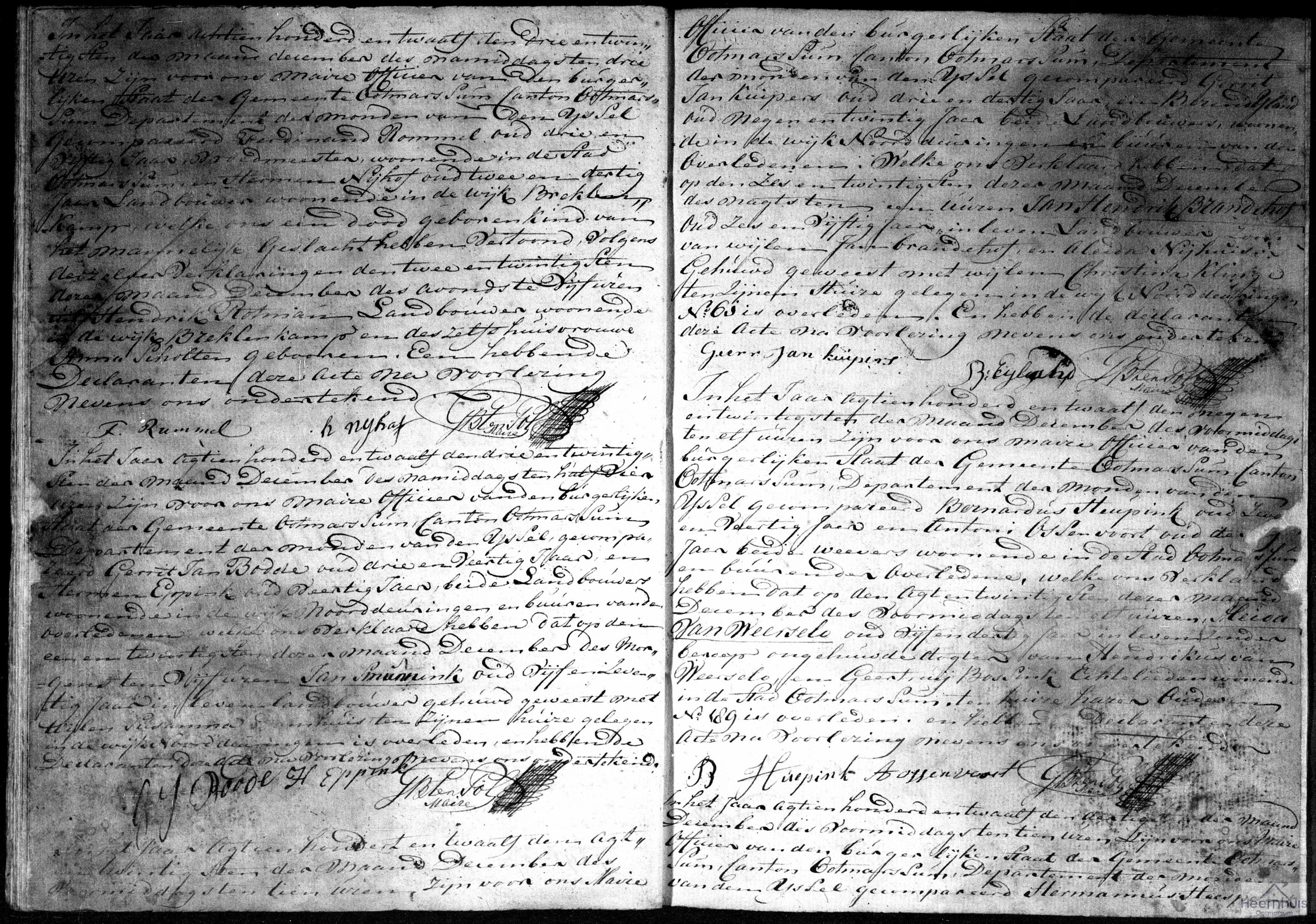 Overlijdensakte van levenloos geboren kind Rotman