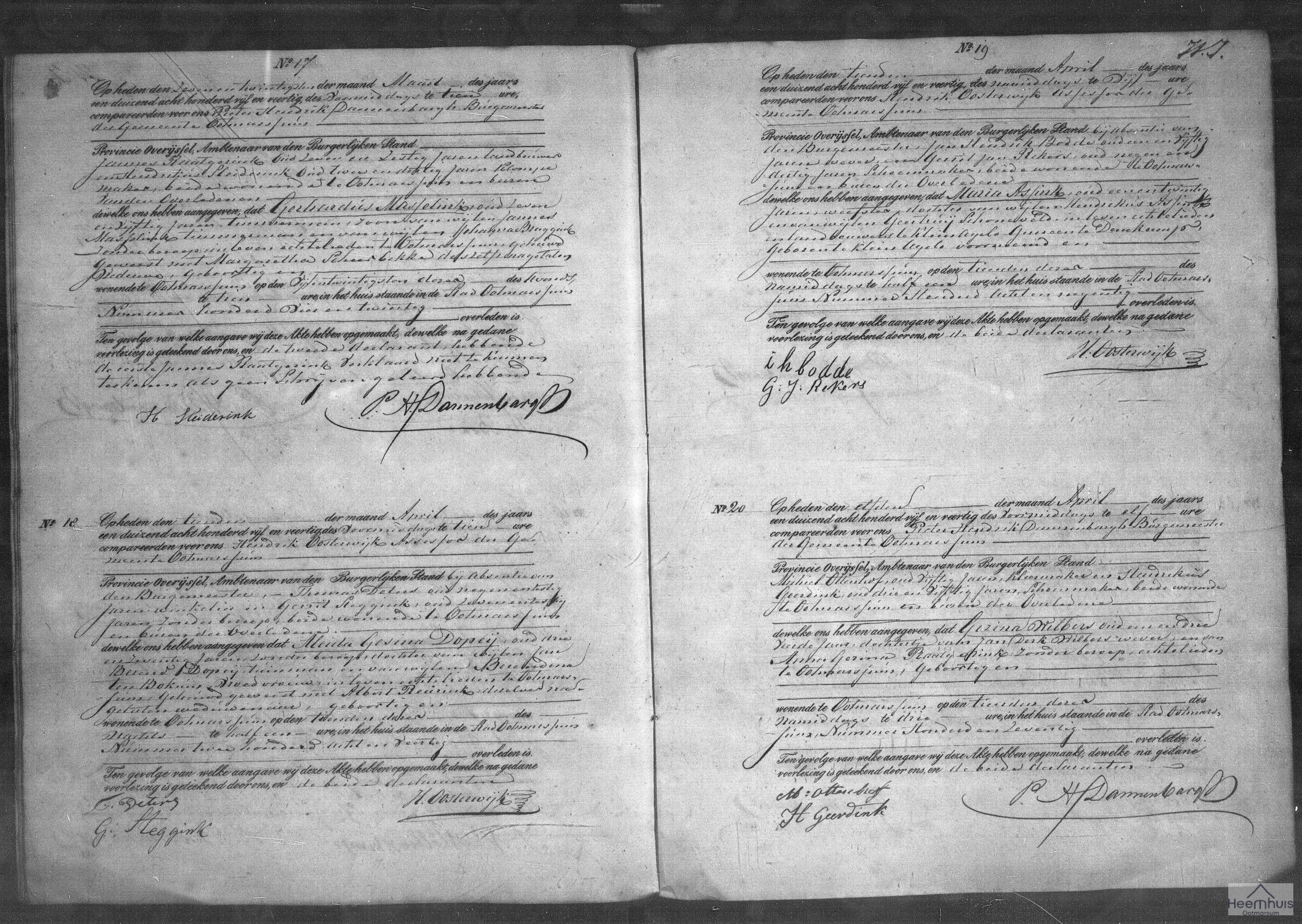 Overlijdensakte van Gezina Wilbers Overlijdensakte van Gezina Wilbers