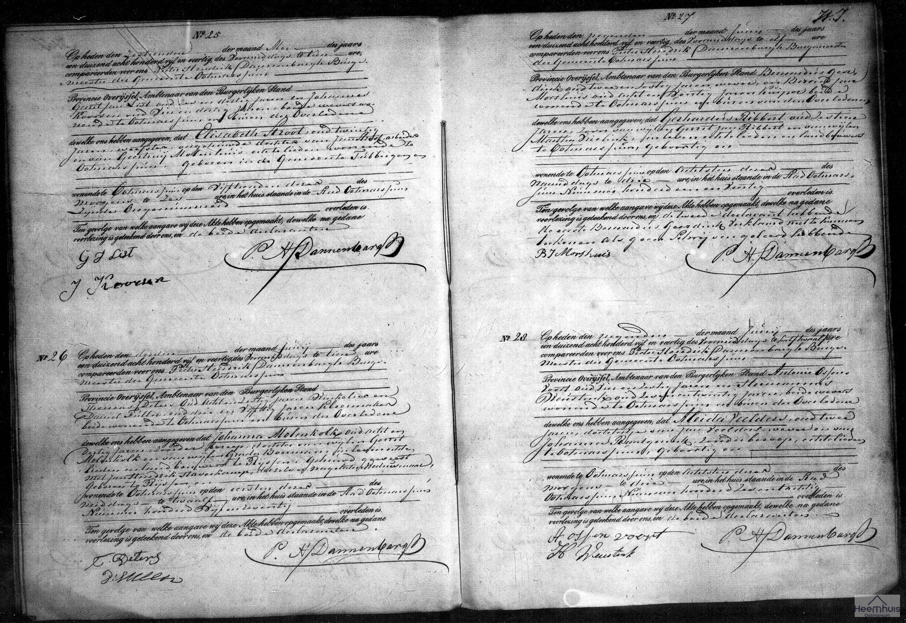 Overlijdensakte van Elisabeth Stroot