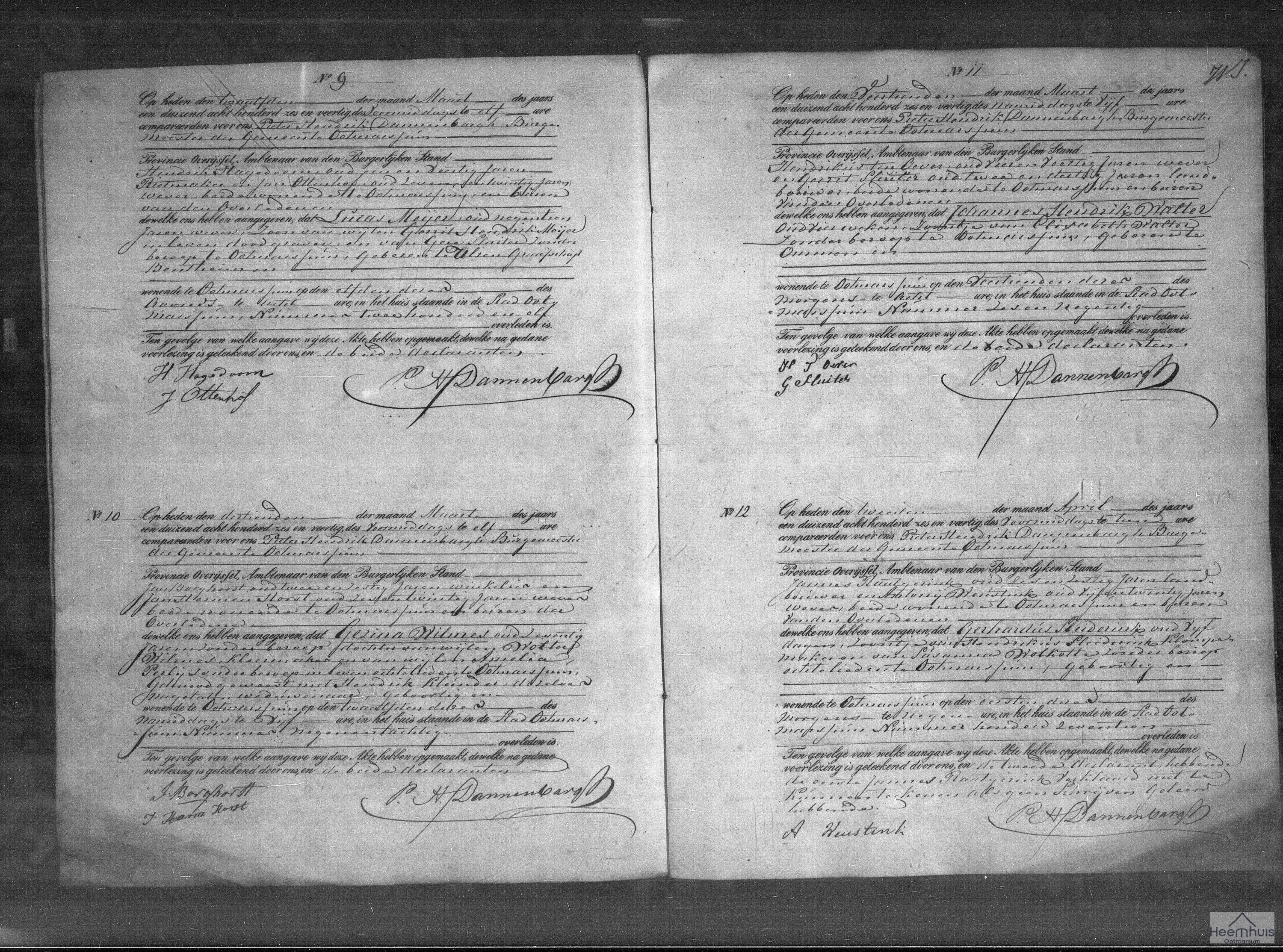 Overlijdensakte van Lucas Meijer