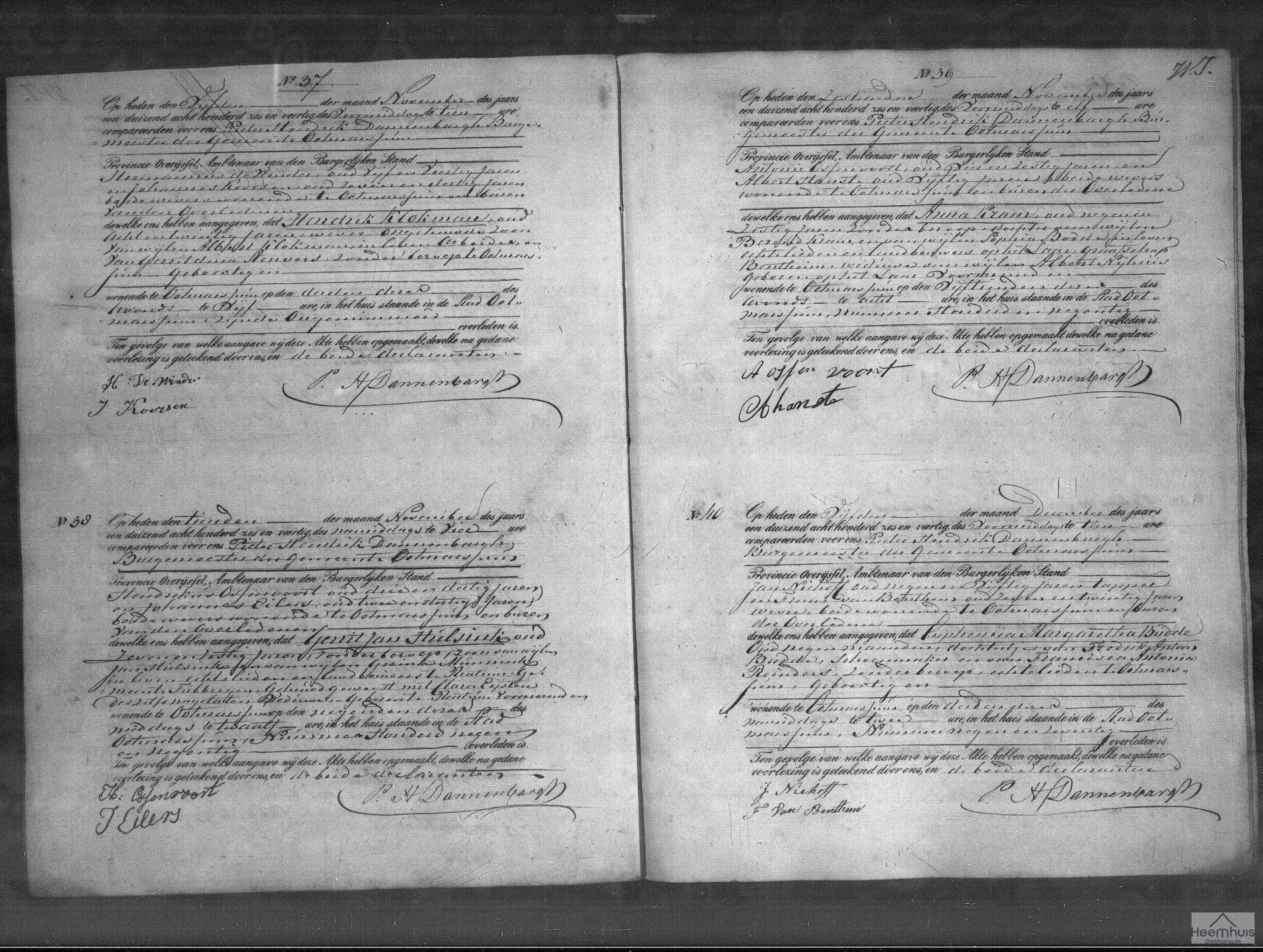 Overlijdensakte van Euphemia Margaretha Budde