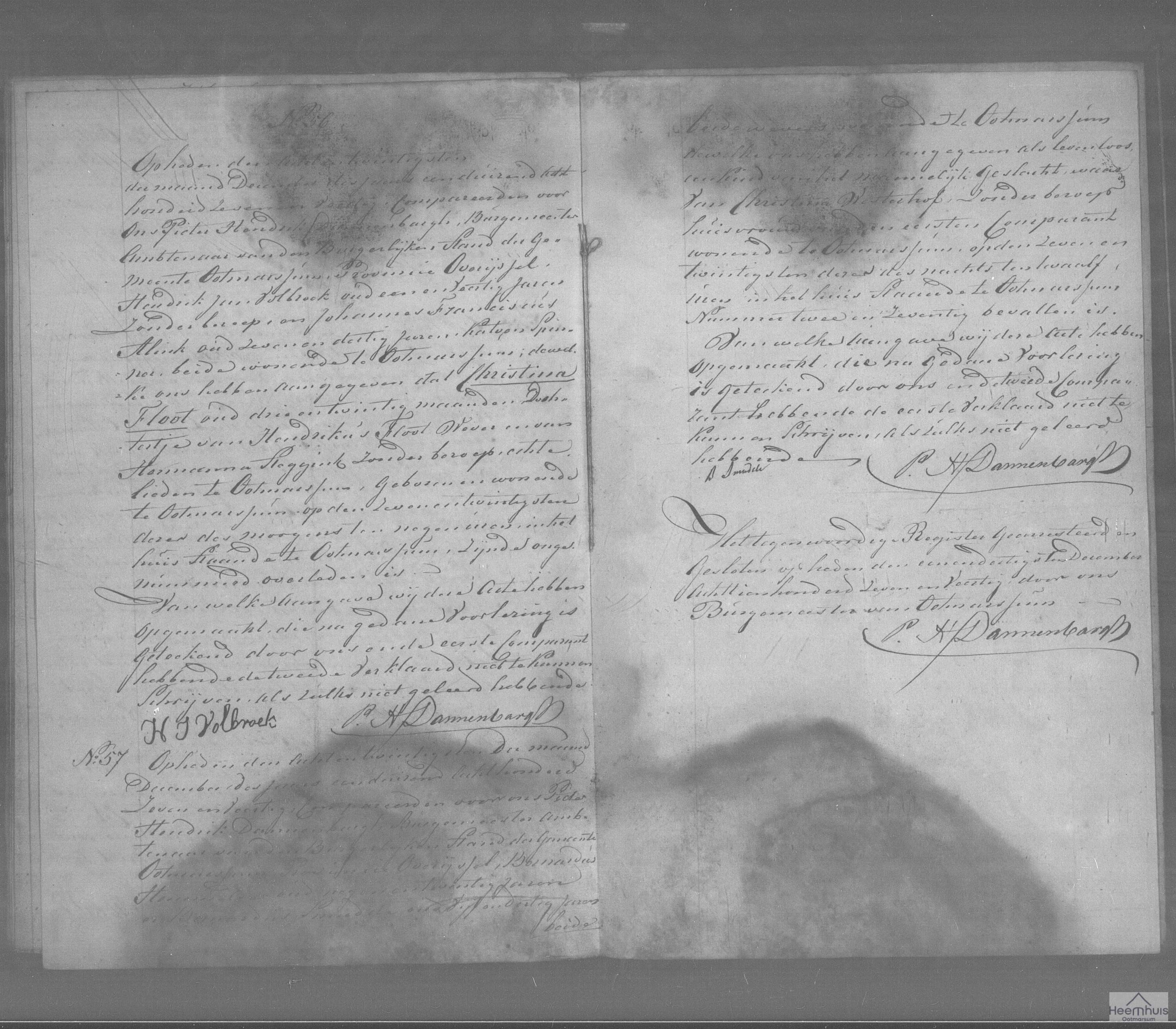 Overlijdensakte van Christina Floot