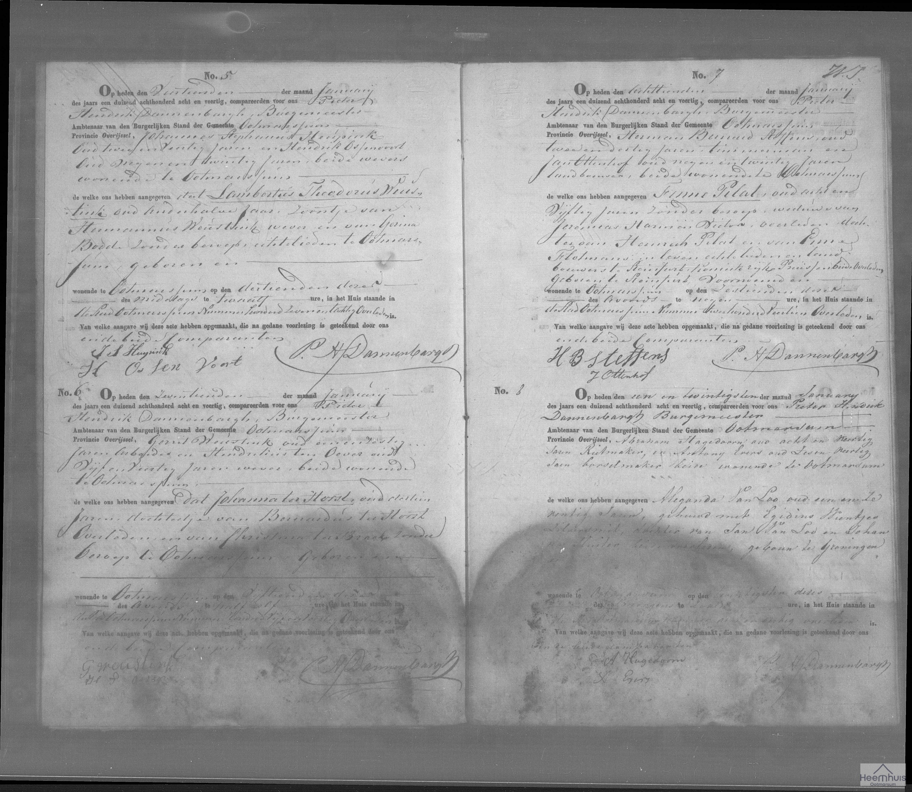 Overlijdensakte van Fenne Pilat