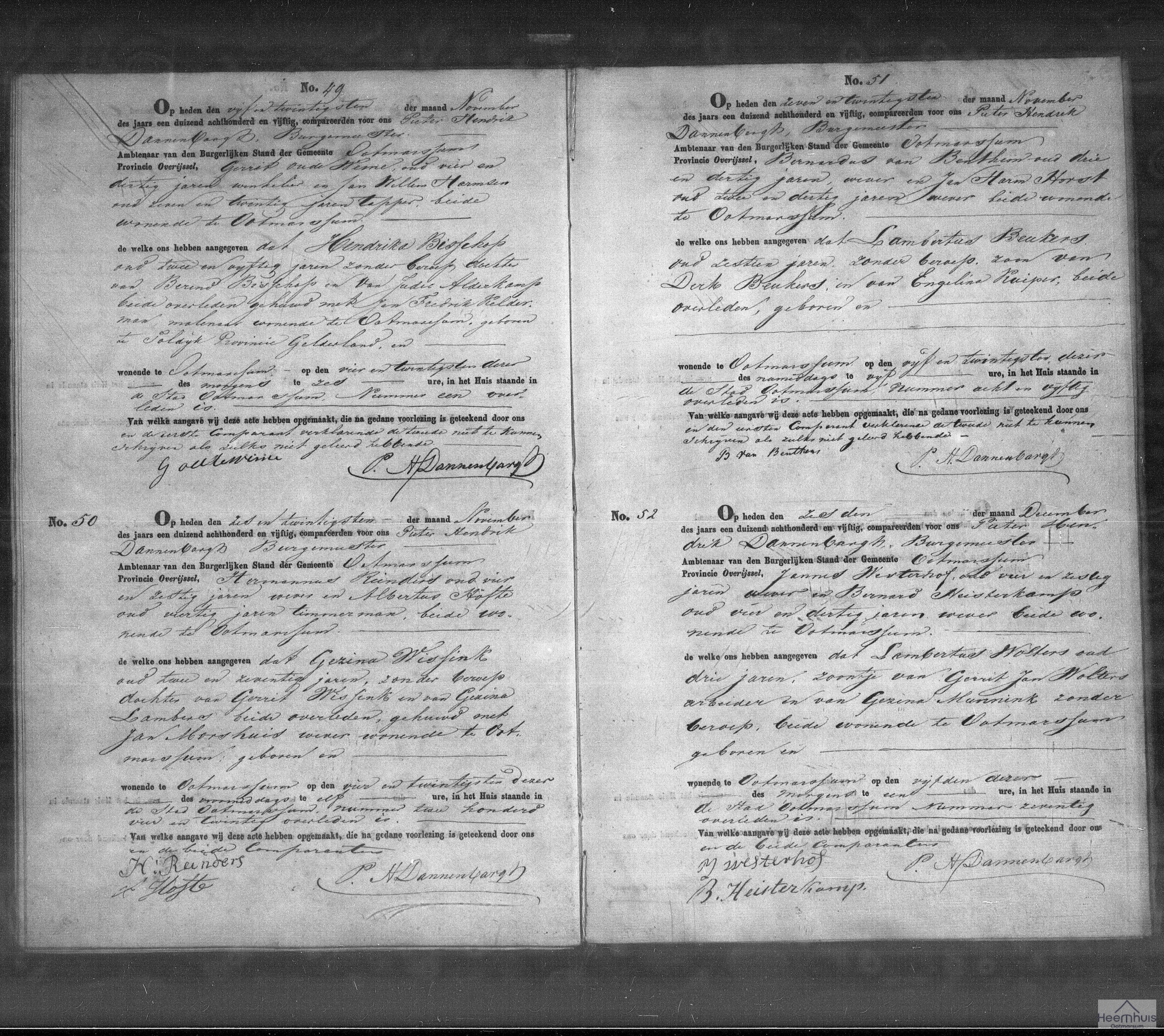 Overlijdensakte van Lambertus Wolters Overlijdensakte van Lambertus Wolters