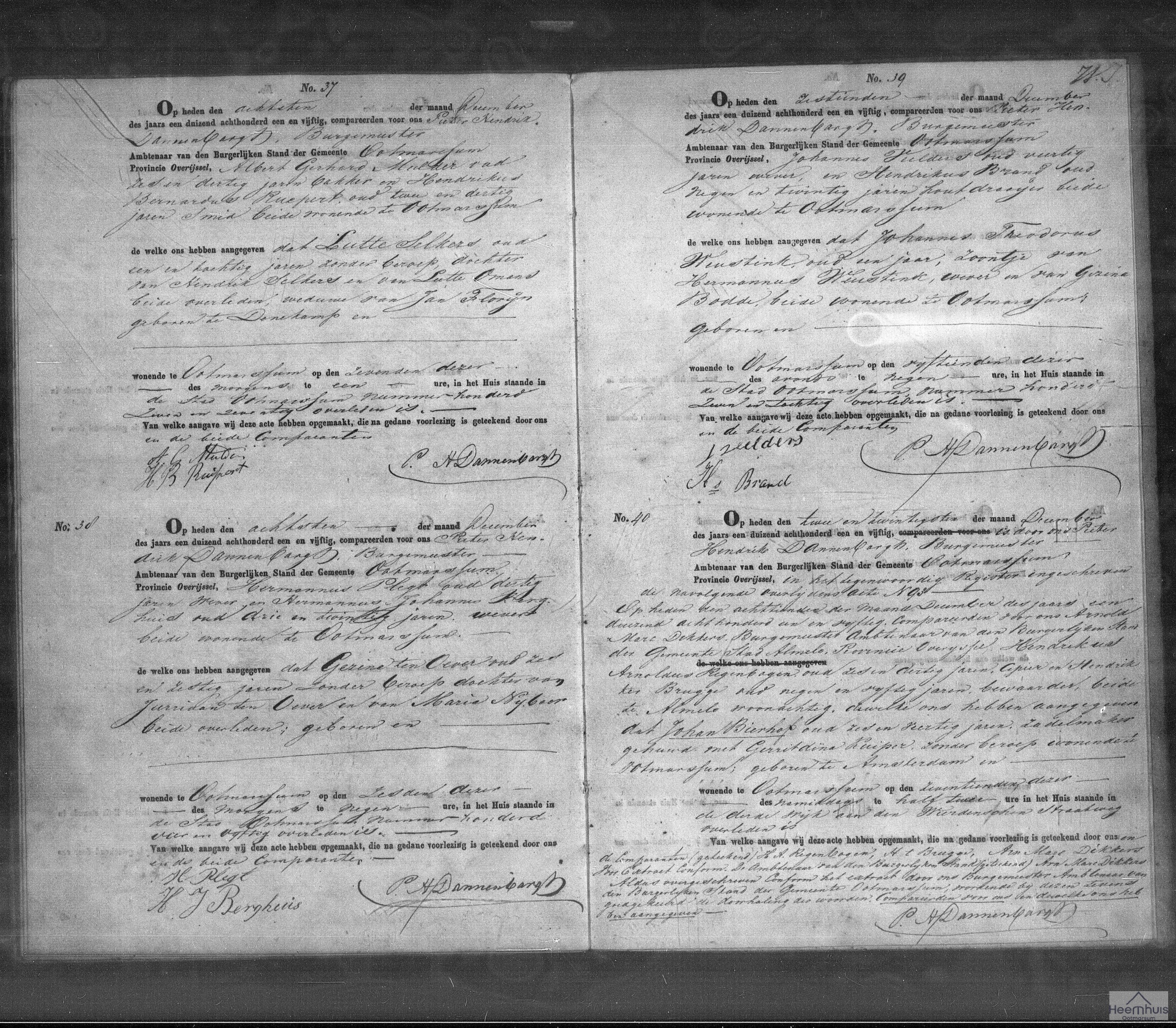 Overlijdensakte van Lutte Selkers