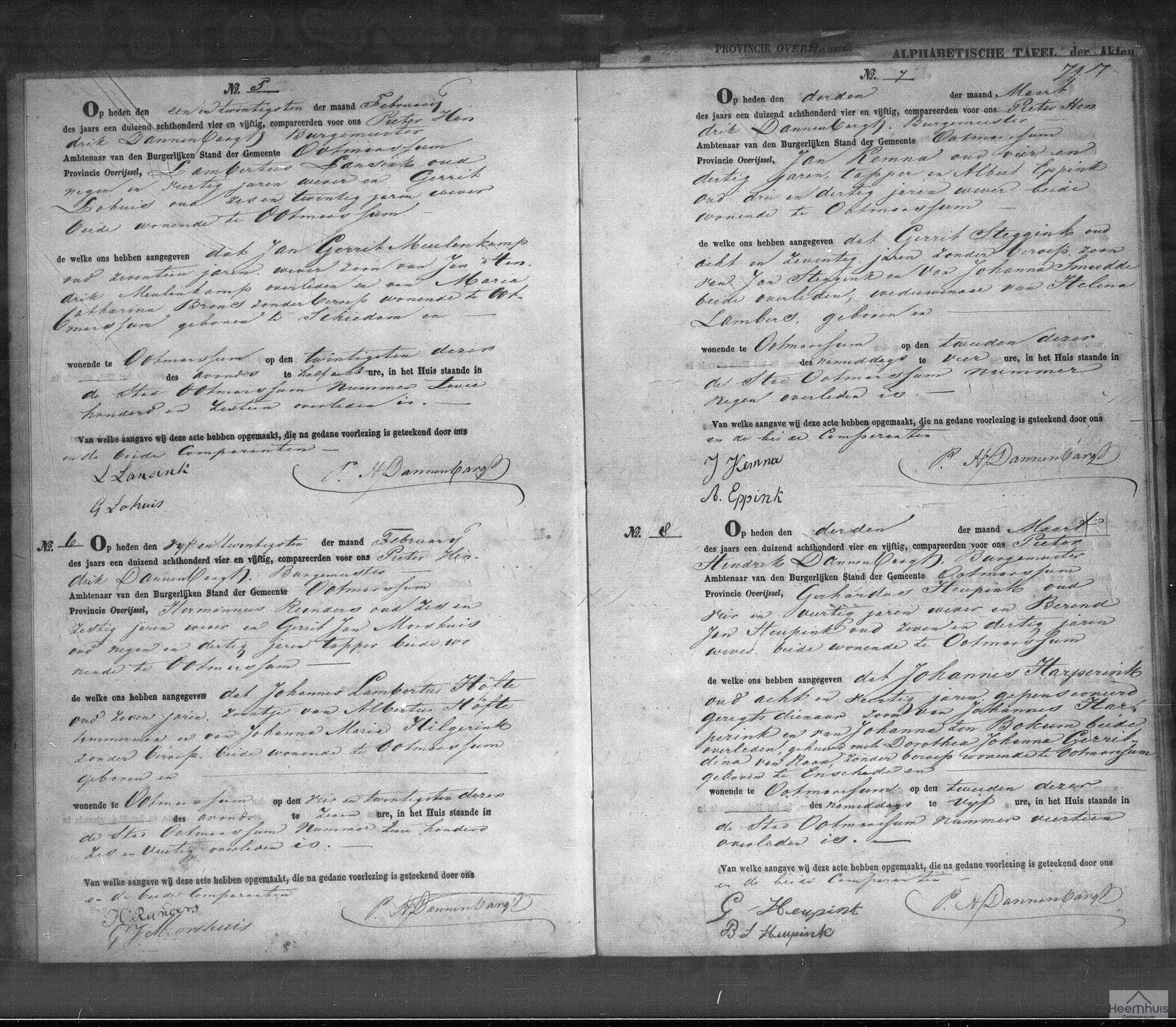 Overlijdensakte van Johannes Lambertus Höfte Overlijdensakte van Johannes Lambertus Höfte