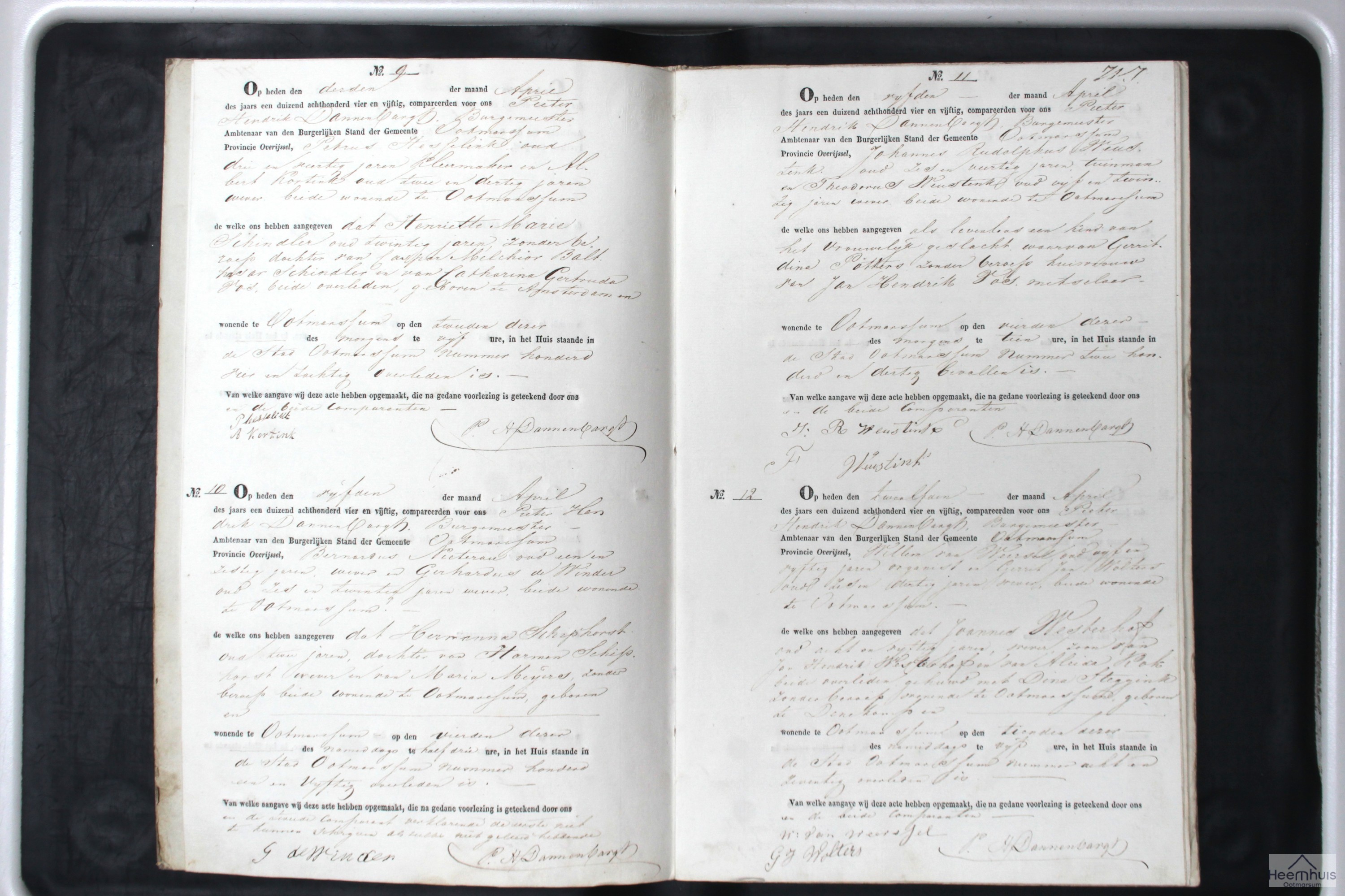 Overlijdensakte van Hermanna Schiphorst