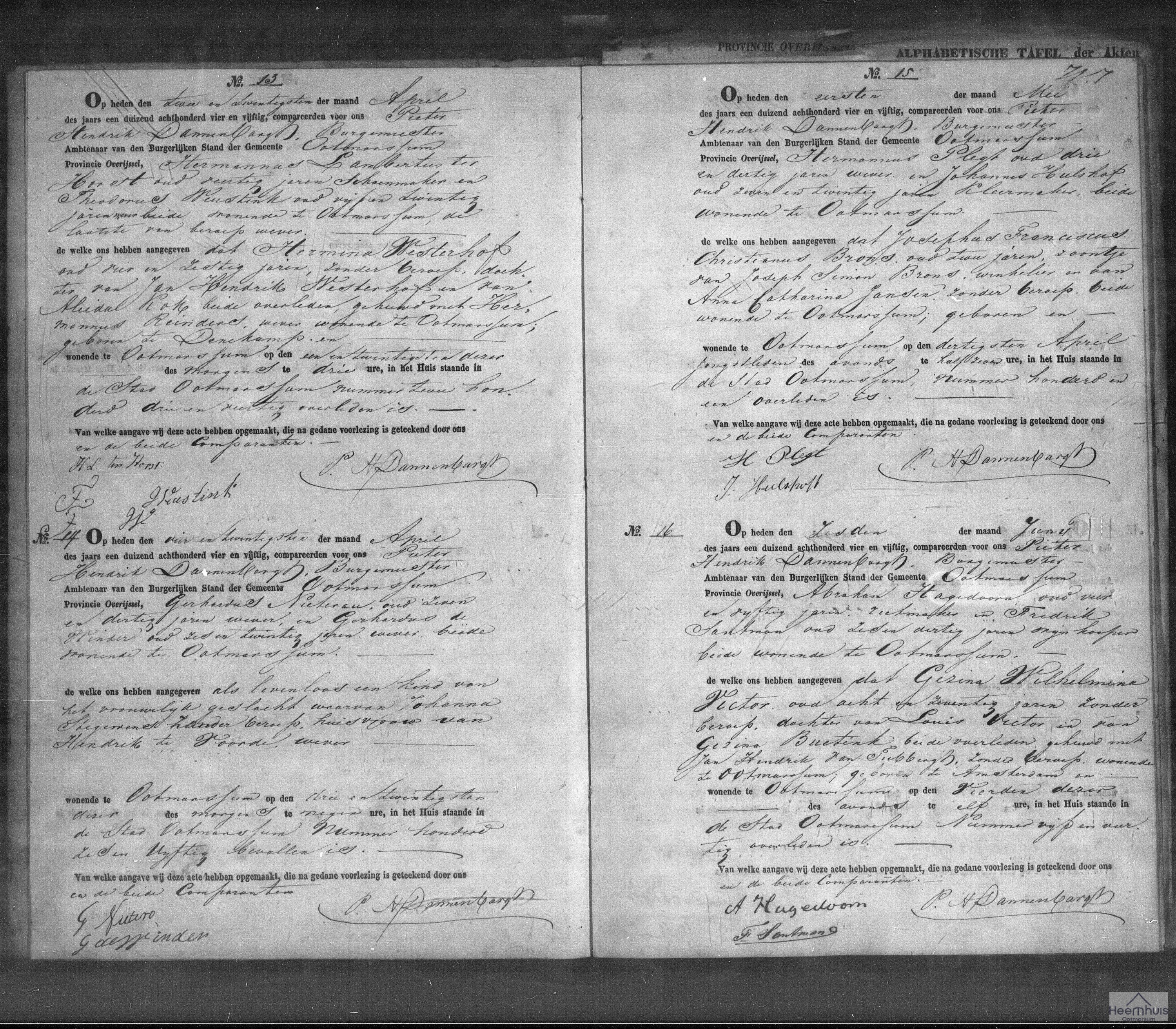 Overlijdensakte van Gezina Wilhelmina Victor
